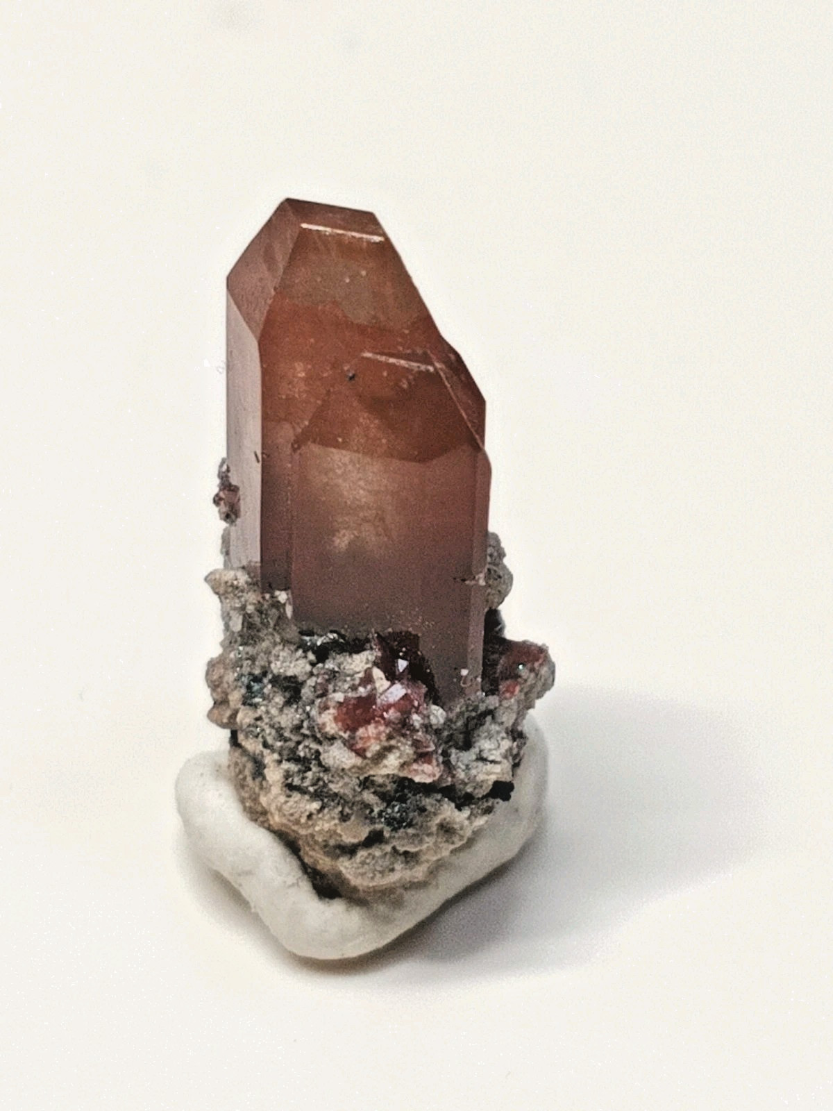 Natural Mexican Red Topaz Crystal Terminated Raw Gemstone Rare Specimen X77
