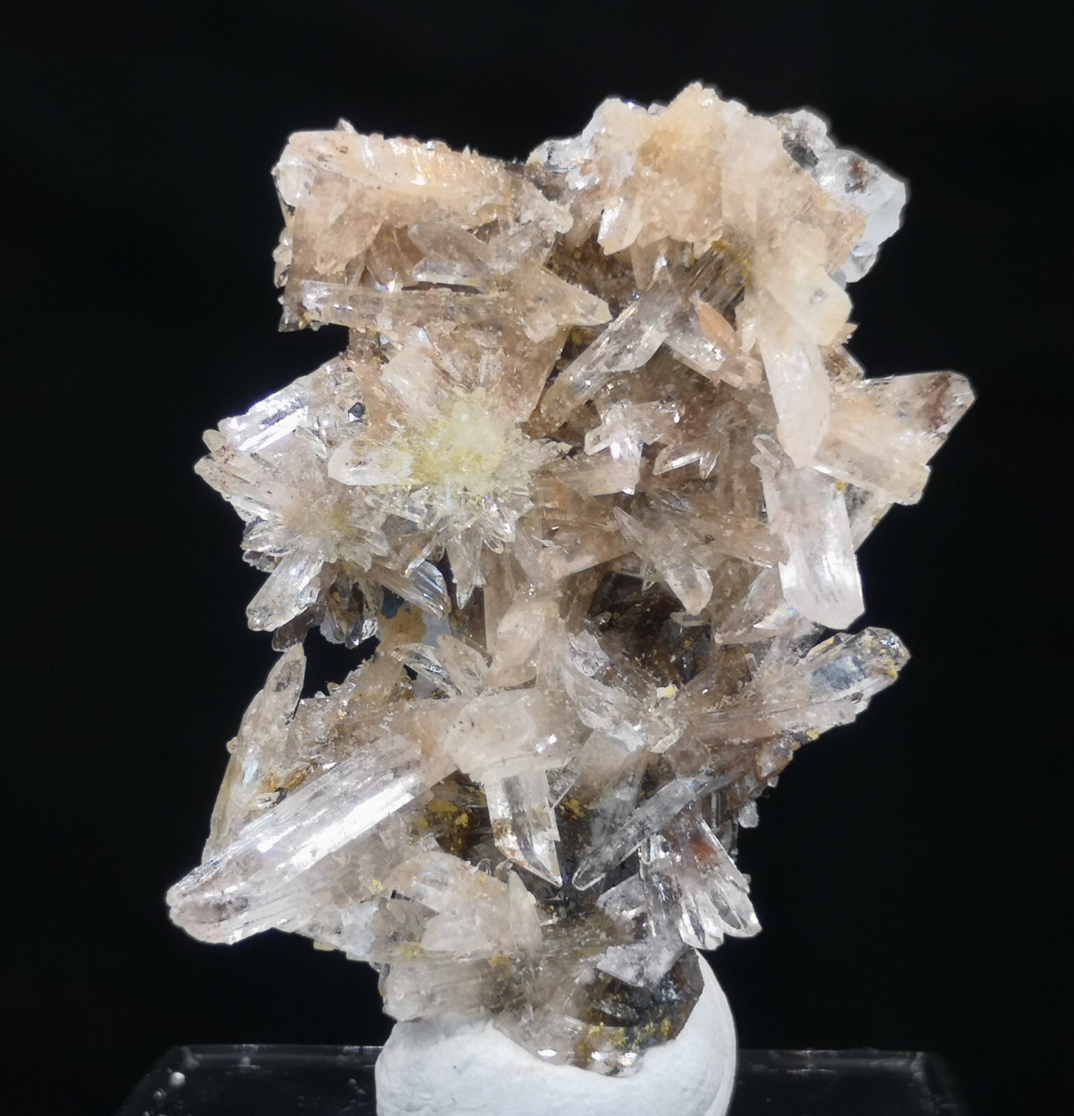 36mm Beautiful Creedite cluster w/ Fluorite, NEW FIND Natural Mineral Specimen