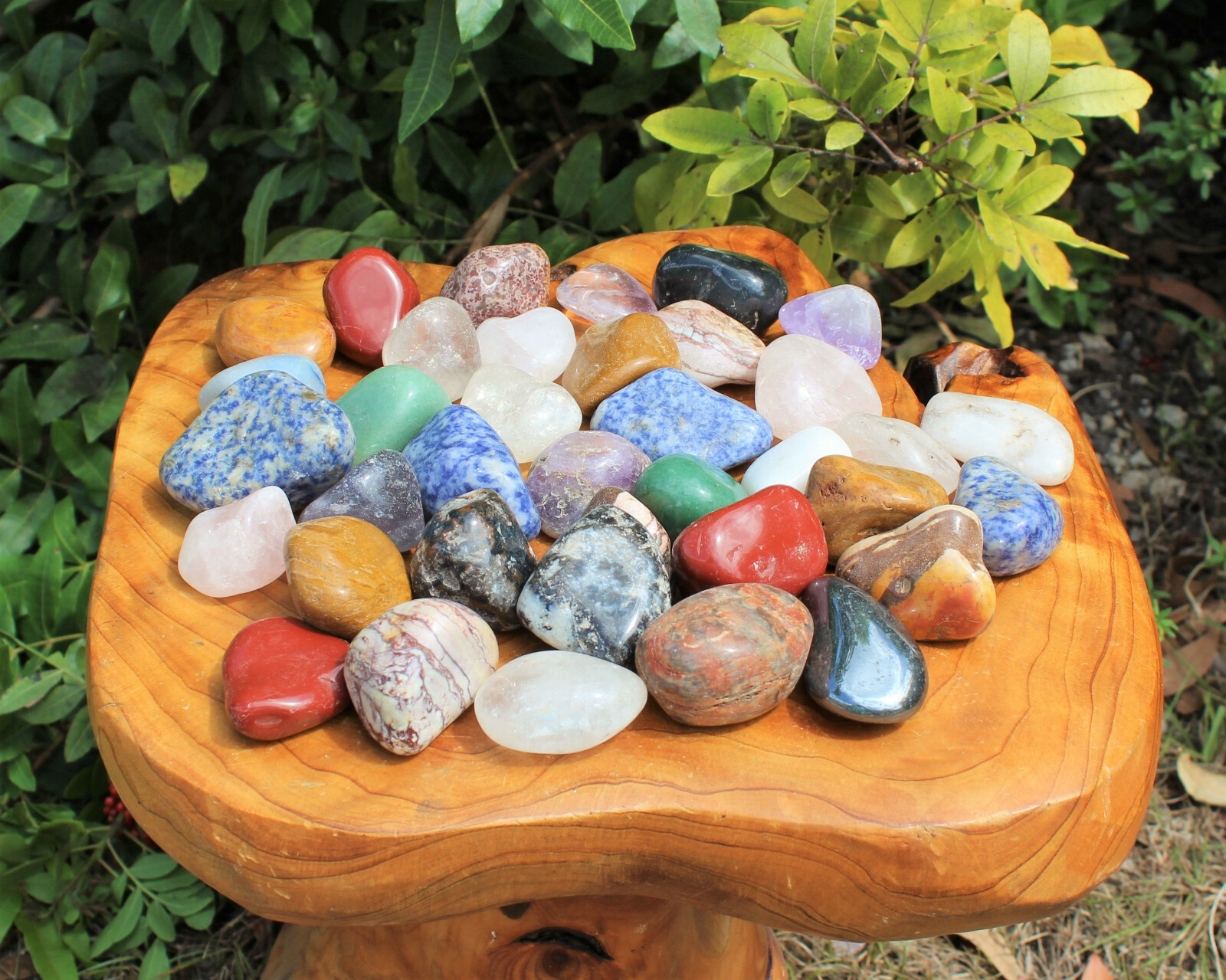 Assorted Mixed Tumbled Stones HUGE 10 lb Wholesale Bulk Lot LARGE Tumble