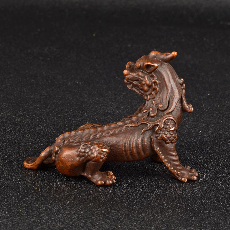 150g Ancient Chinese Handcrafted.Brass Exquisite.Unicorn Mountain in Tibet.gift