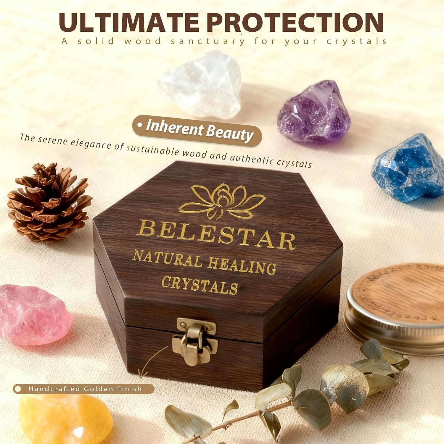 7 Chakra Healing Crystals Set – Large Raw Stones: Amethyst, Rose Quartz, Citrine