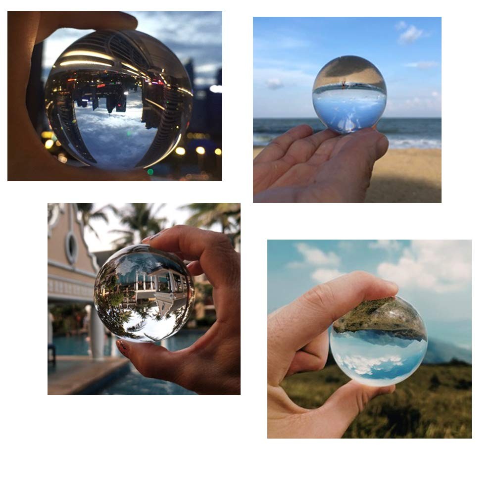 LONGWIN 50mm(2 inch) K9 Photography Solid Crystal Glass Ball 50mm, Clear
