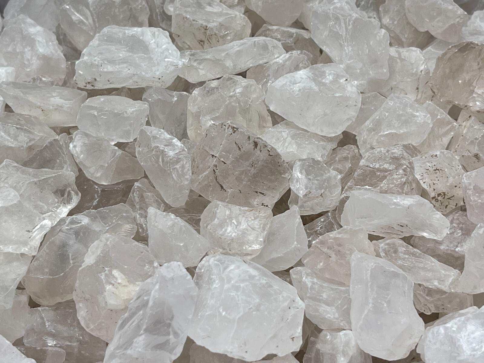 Natural Rough Clear Quartz Chunks, 1-2″ Raw Clear Quartz, Wholesale Bulk Lot