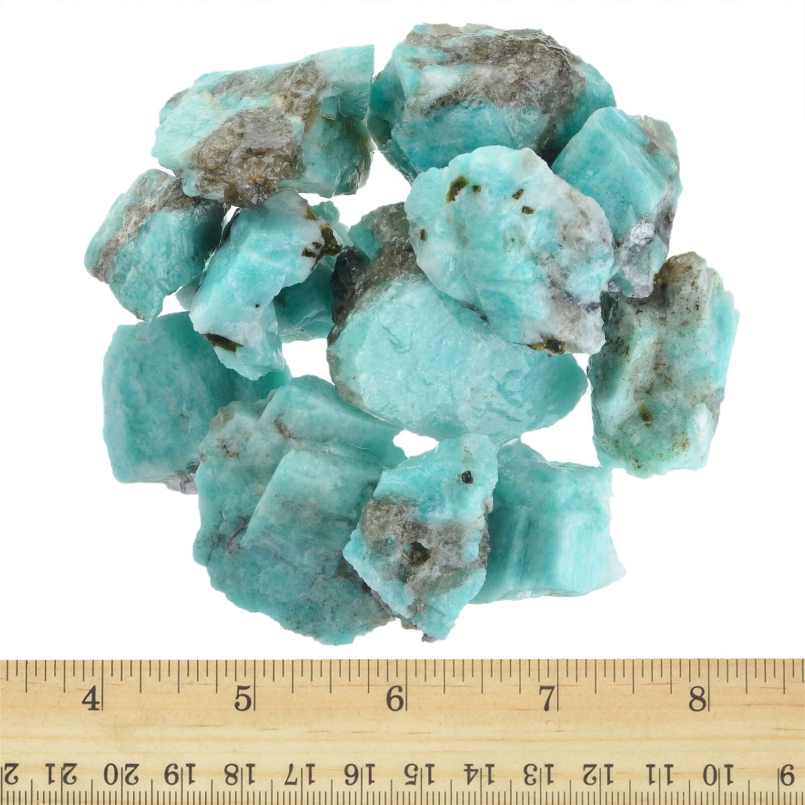Amazonite – Rough Rocks for Tumbling – Wholesale Stones Crystal Mineral (Mada)