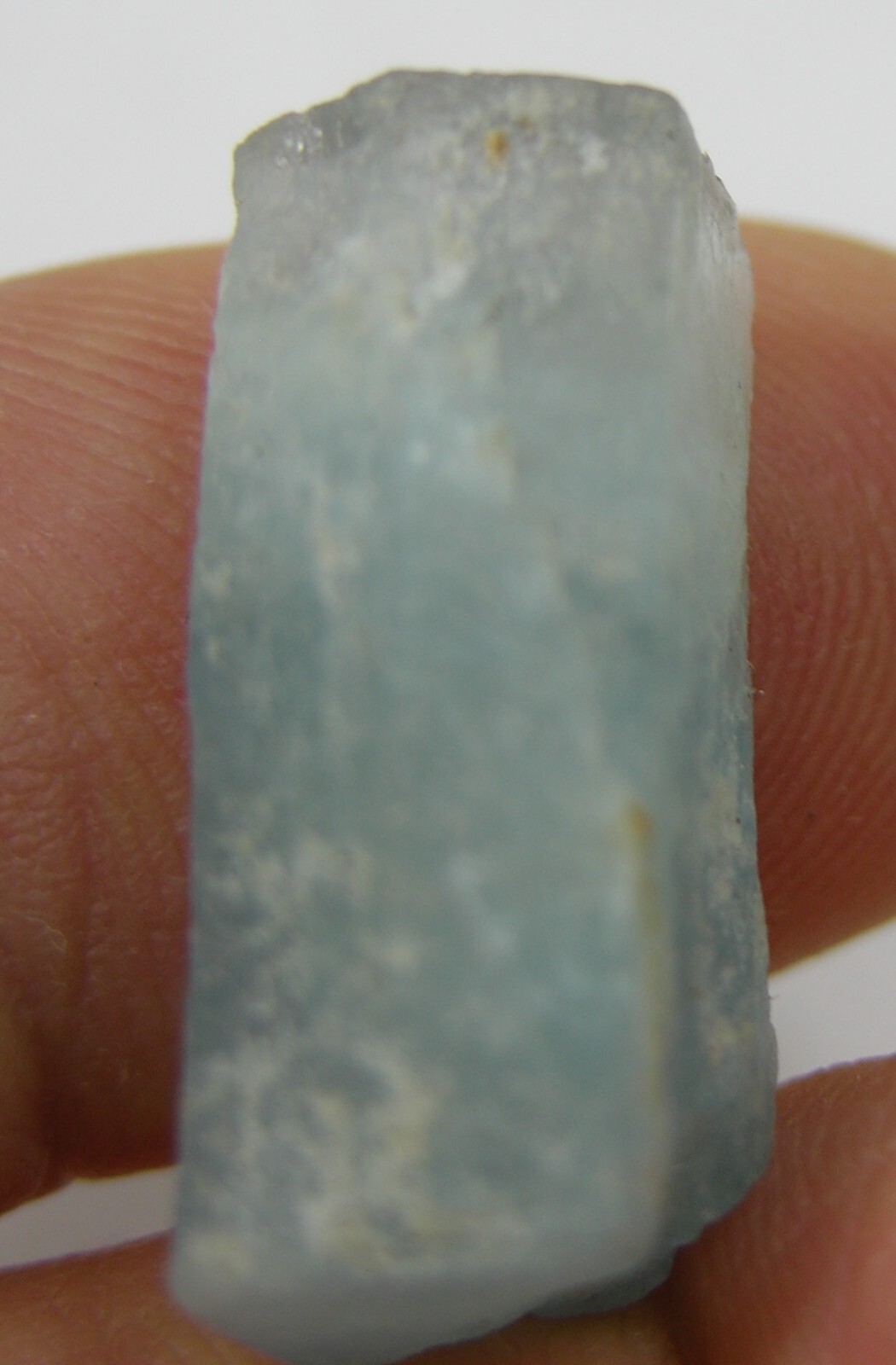 22.25ct Vietnam Natural Rough Terminated Aquamarine Crystal Specimen 4.45g 23mm
