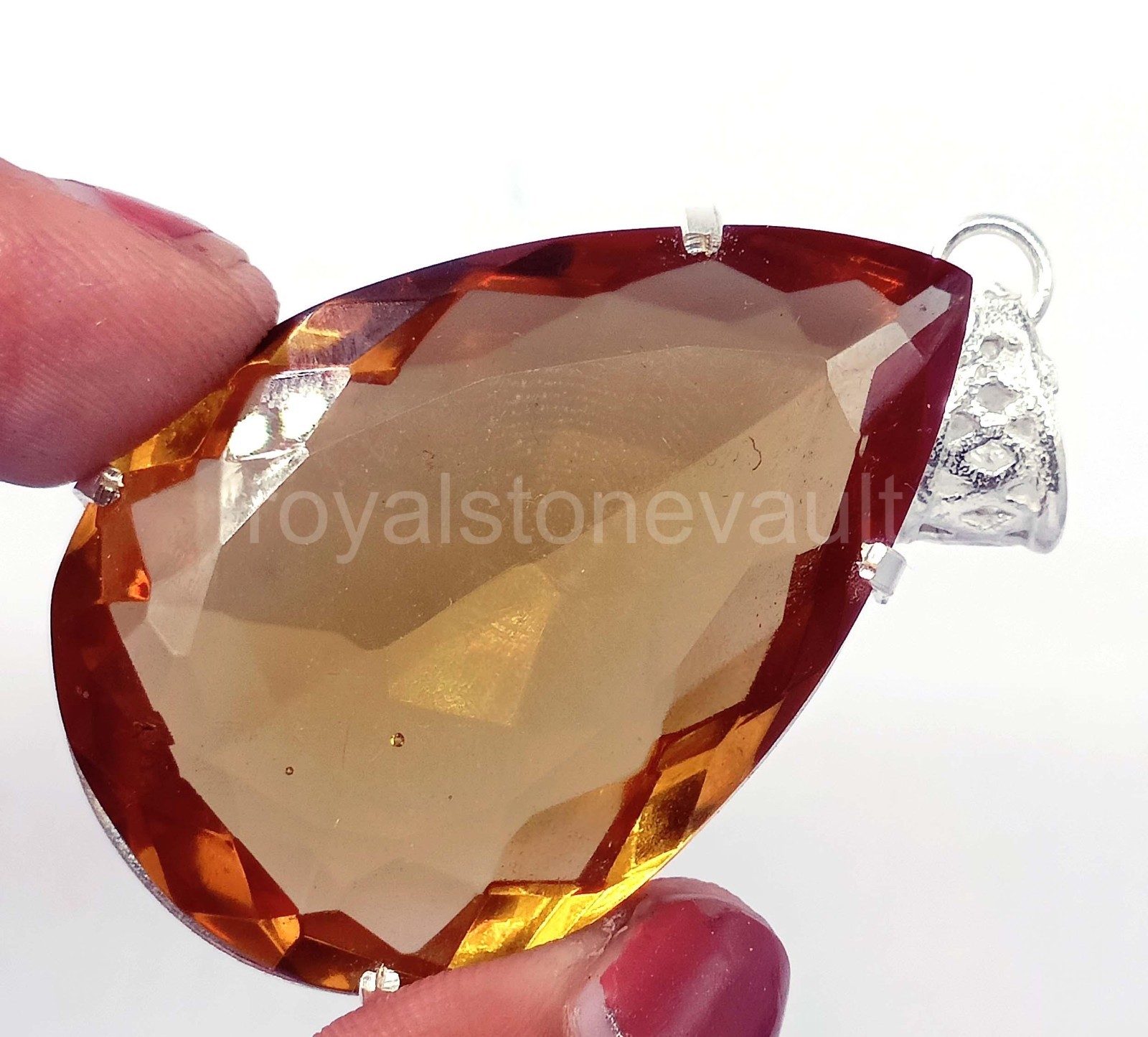 96.35 Ct Natural Color Change Alexandrite Pear Shape Pendant IGL Loose Gems 6YNY