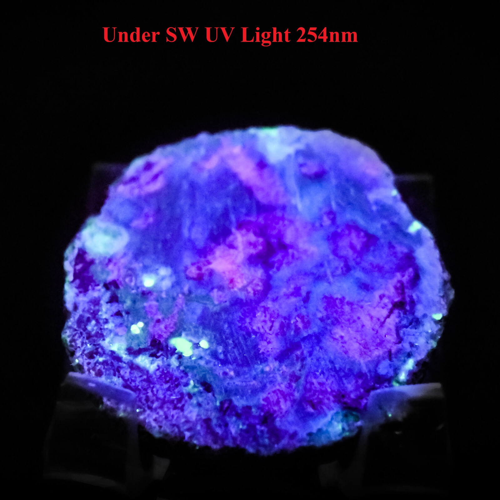 41mm Blue Chalcedony Thunderegg Cluster Natural Agate Fluorescent Crystal Oregon