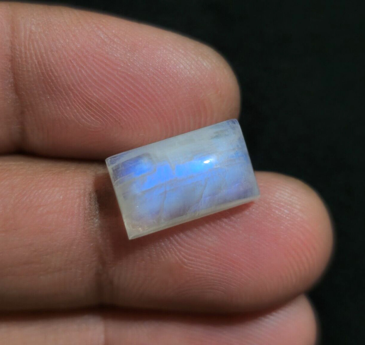 Top Quality Rainbow Moonstone Cabochon 15.50×9.50x7mm Loose Gemstone For Jewelry