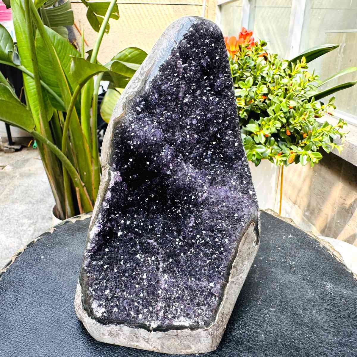 3.28LB Natural Uruguayan Amethyst Cluster Cave Display Specimen Healing
