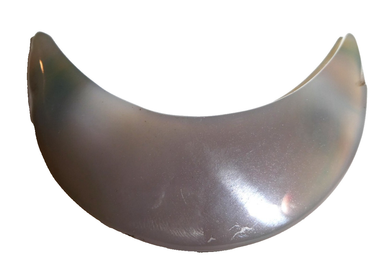 Natural Stone Crescent Cut, Gemstone?, Jasper?, 3 1/4″ Across