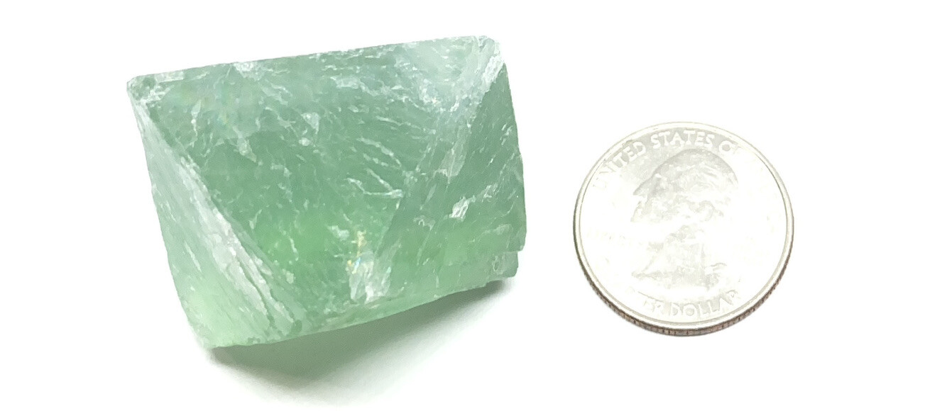 Fluorite Octahedron Green 66g, Aura, Feng Shui, Crystal Healing