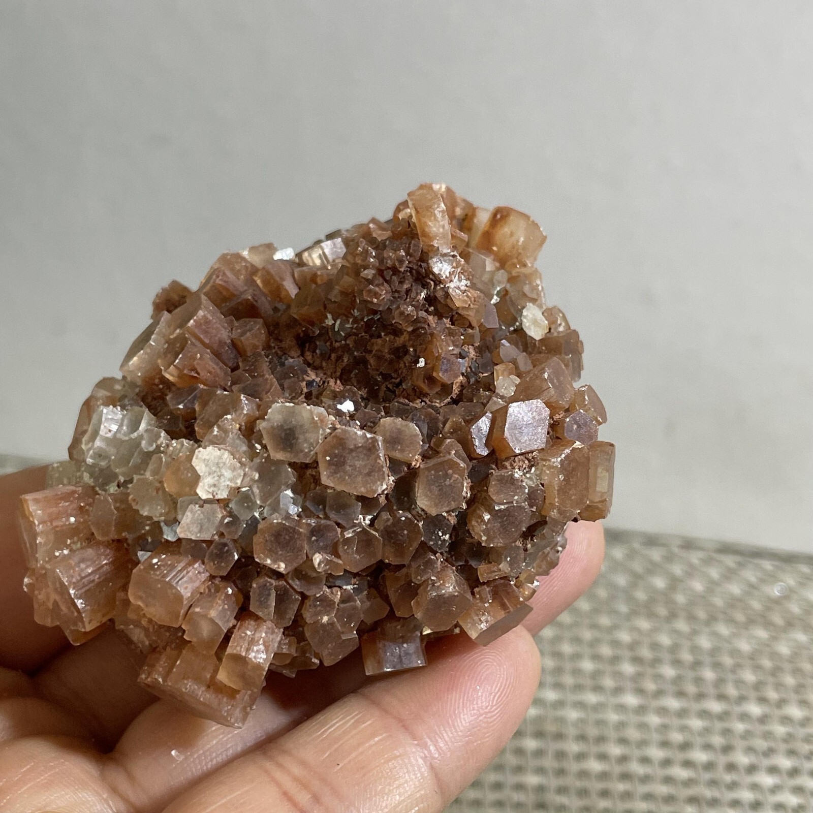 136g NATURAL ROUGH RED ARAGONITE CRYSTAL CLUSTERS FROM MOROCCO