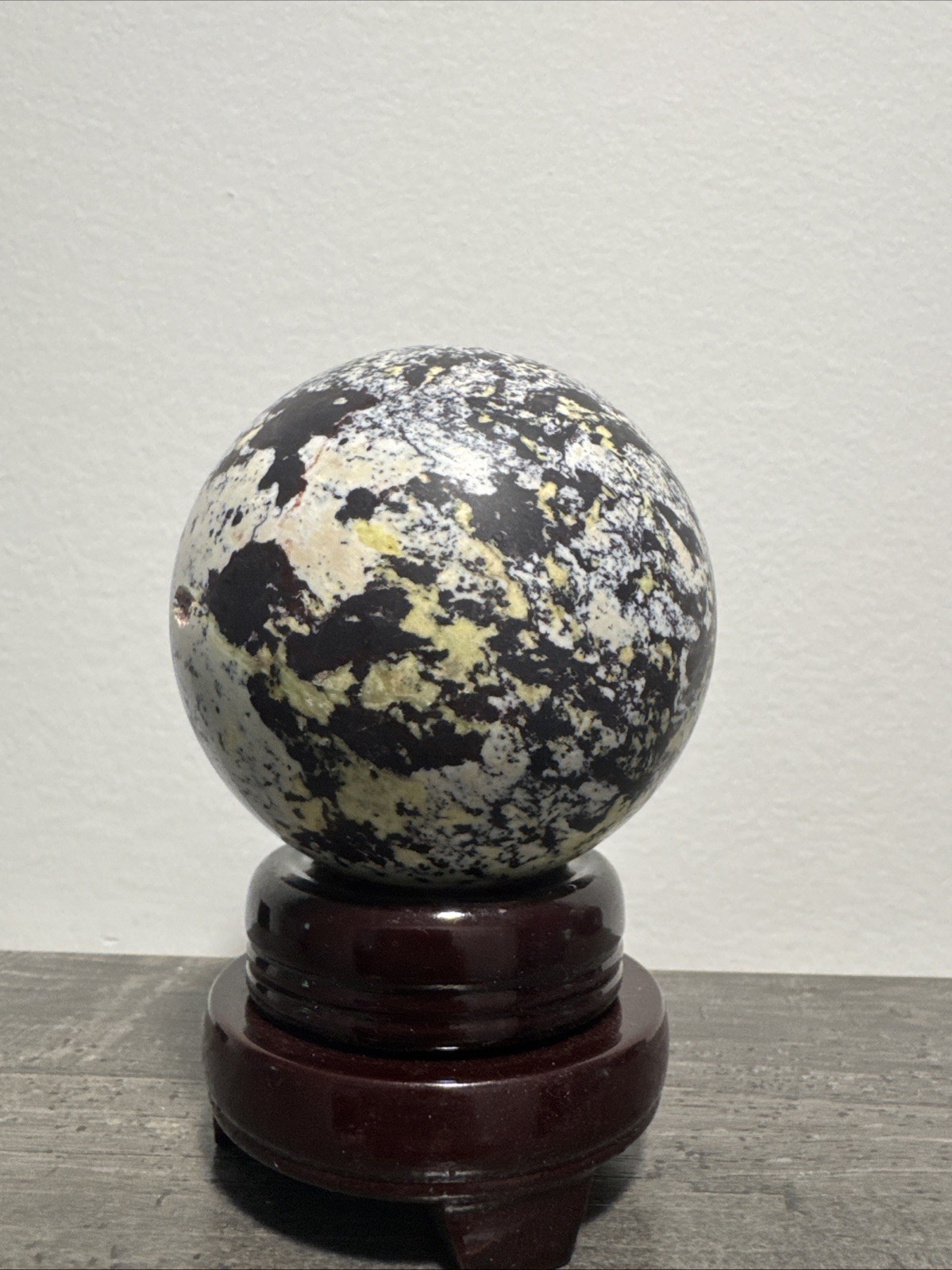 Lemon Jade Polished Crystal Sphere 501 Grams 70 mm