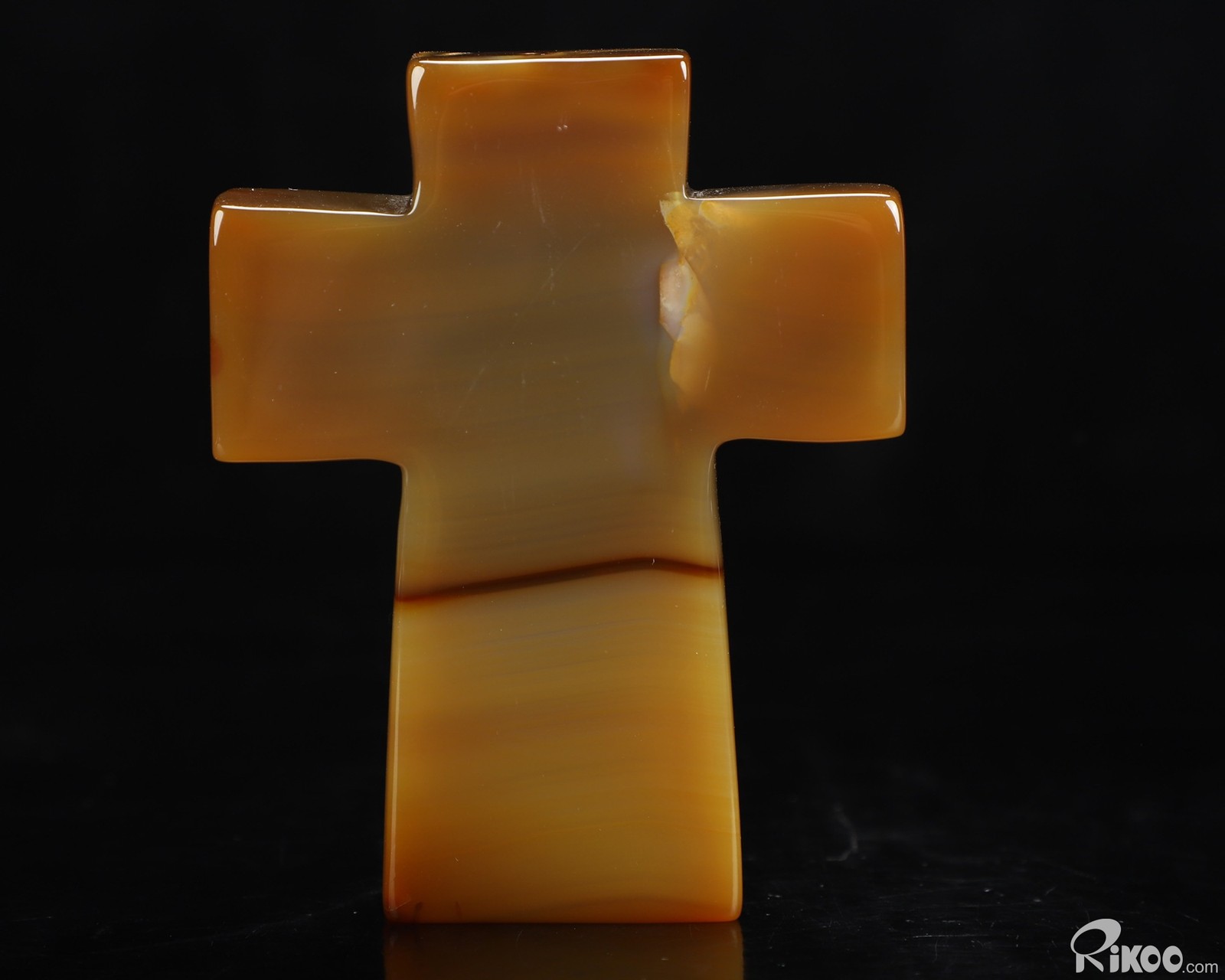 3.8″ Agate Hand Carved Crystal Jesus Cross Sculpture, Crystal Healing