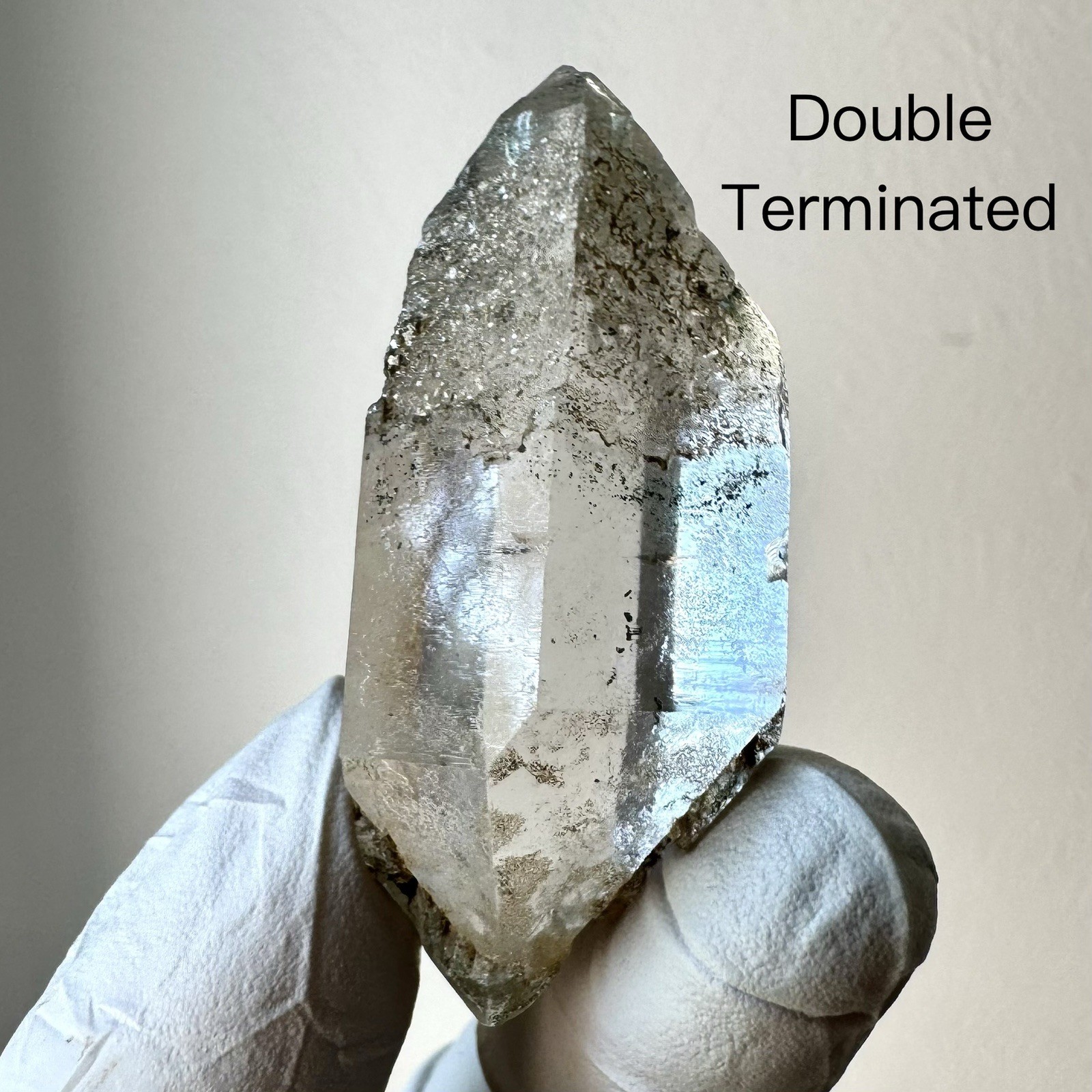 “Emerald Mist” Hashupi Himalayan Quartz Double Terminated Green Phantom Crystal