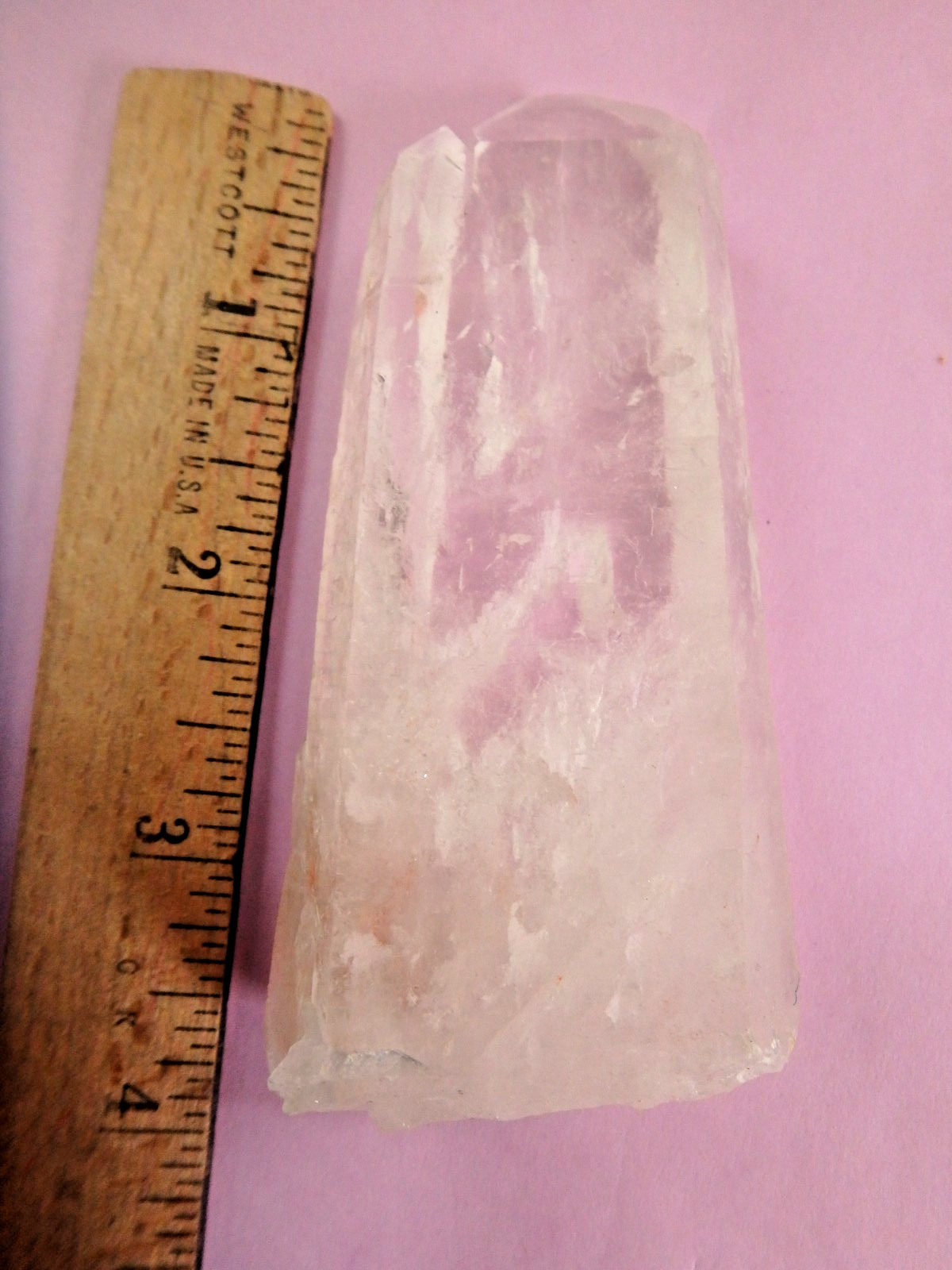 Crystal Diamantina Quartz Lazer ✨🤍 Natural Twin✨🤍Old Stock 125.5 grams