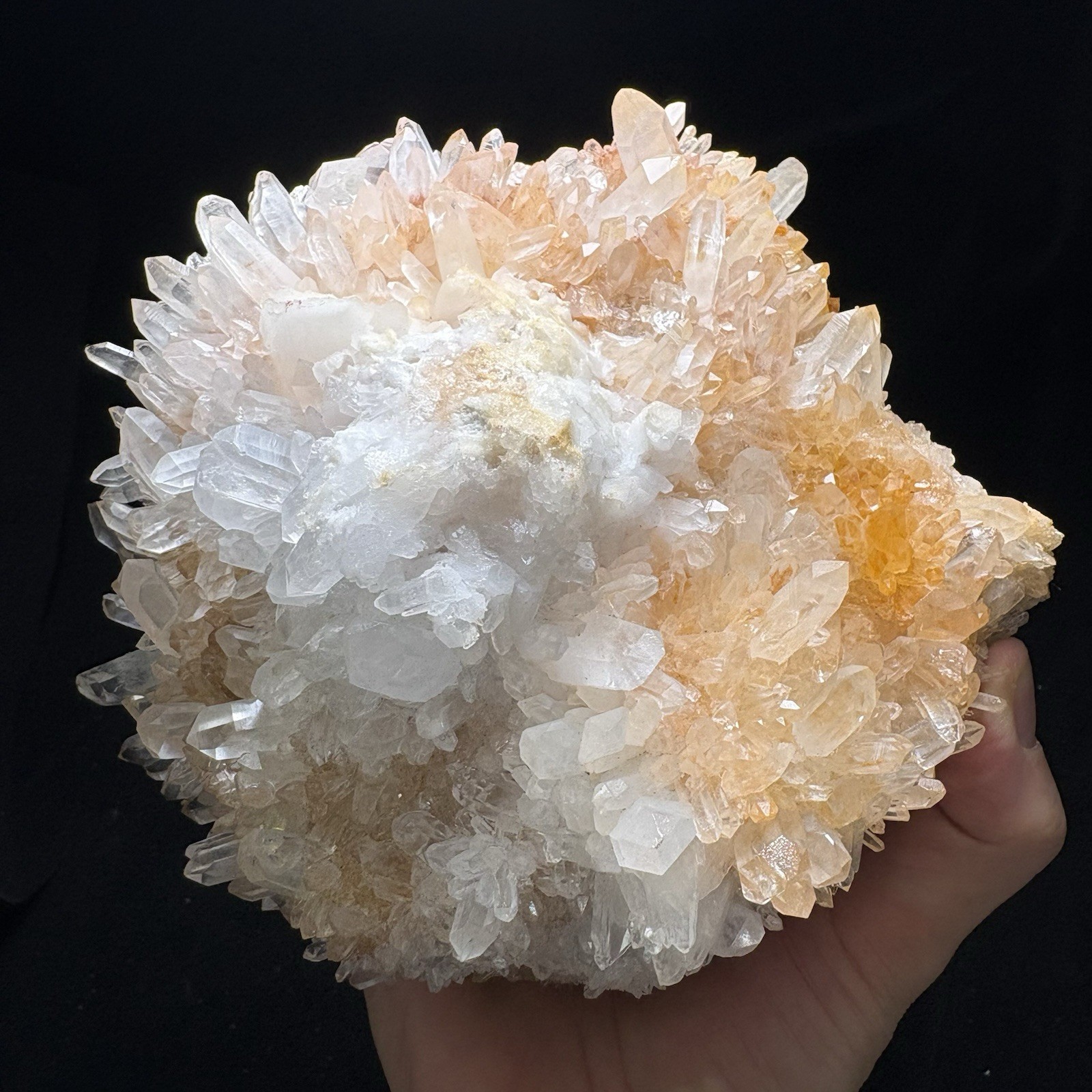 3Lb Large Natural Quartz Cluster Raw Mineral Crystal Statement Piece Decor Heal