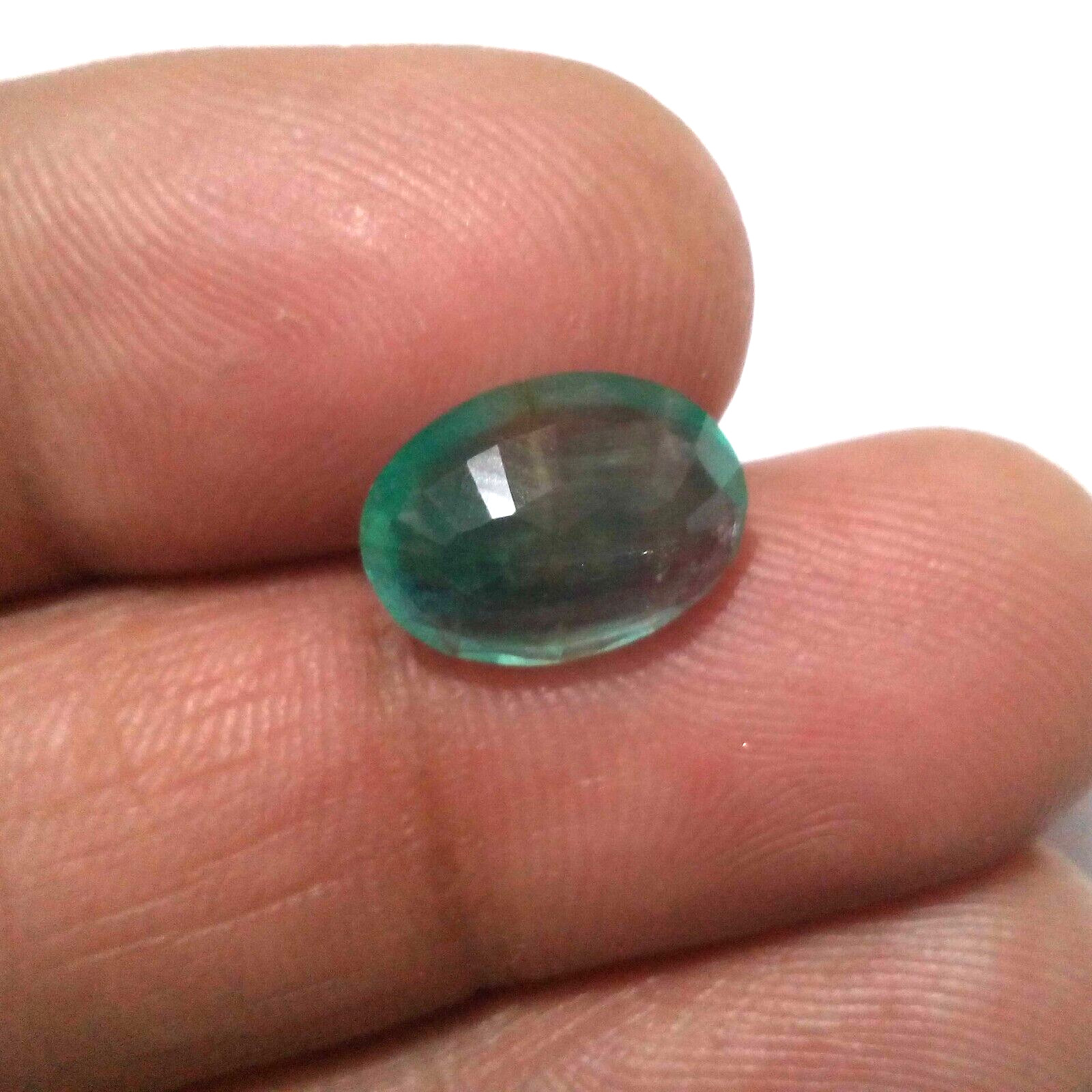 Amazing Colombian Emerald Faceted Oval Shape 3.80 Crt Emerald Loose Gemstone