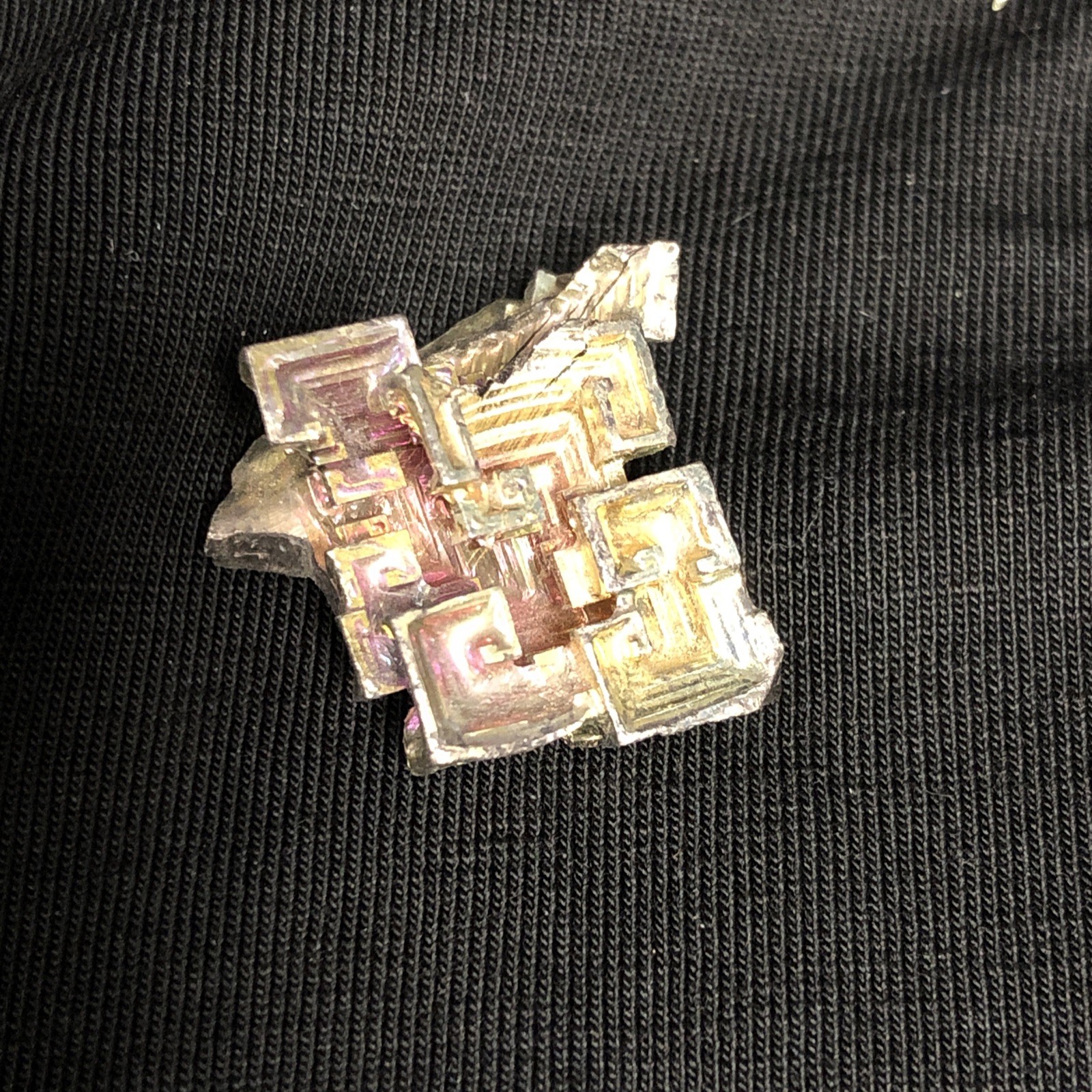 Bismuth Crystal Cluster Specimens Job Lot, x17 Pcs, 158g, Rainbow Aura Titanium