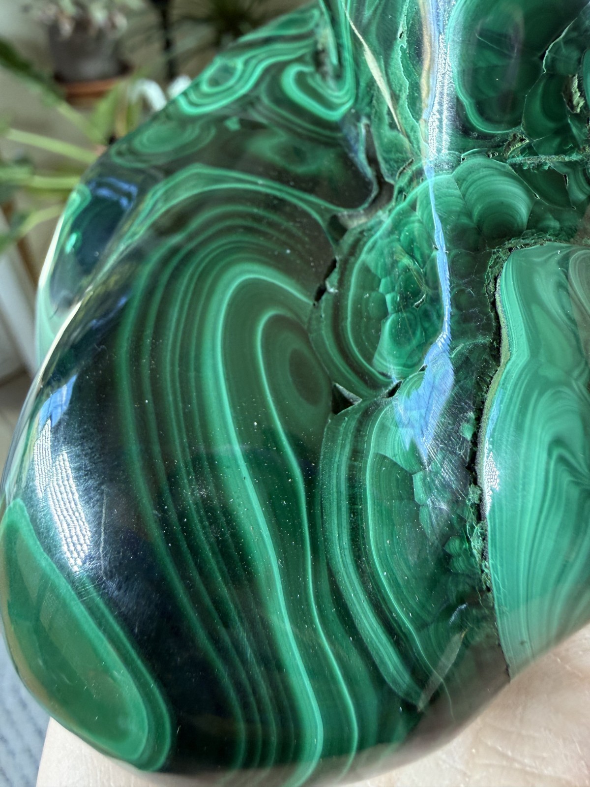 Polished Malachite Freeform – Congo – 1.42 lbs