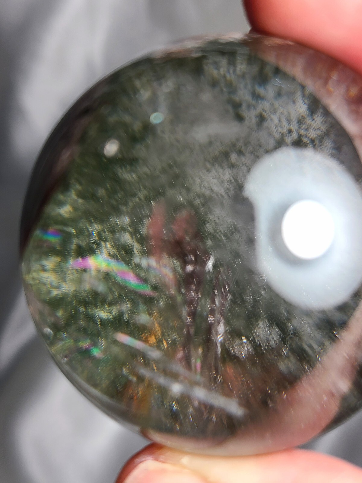 2″ 51mm 179g AA++ Stunning Garden Quartz Massive Rainbows Sphere Crystal Ball