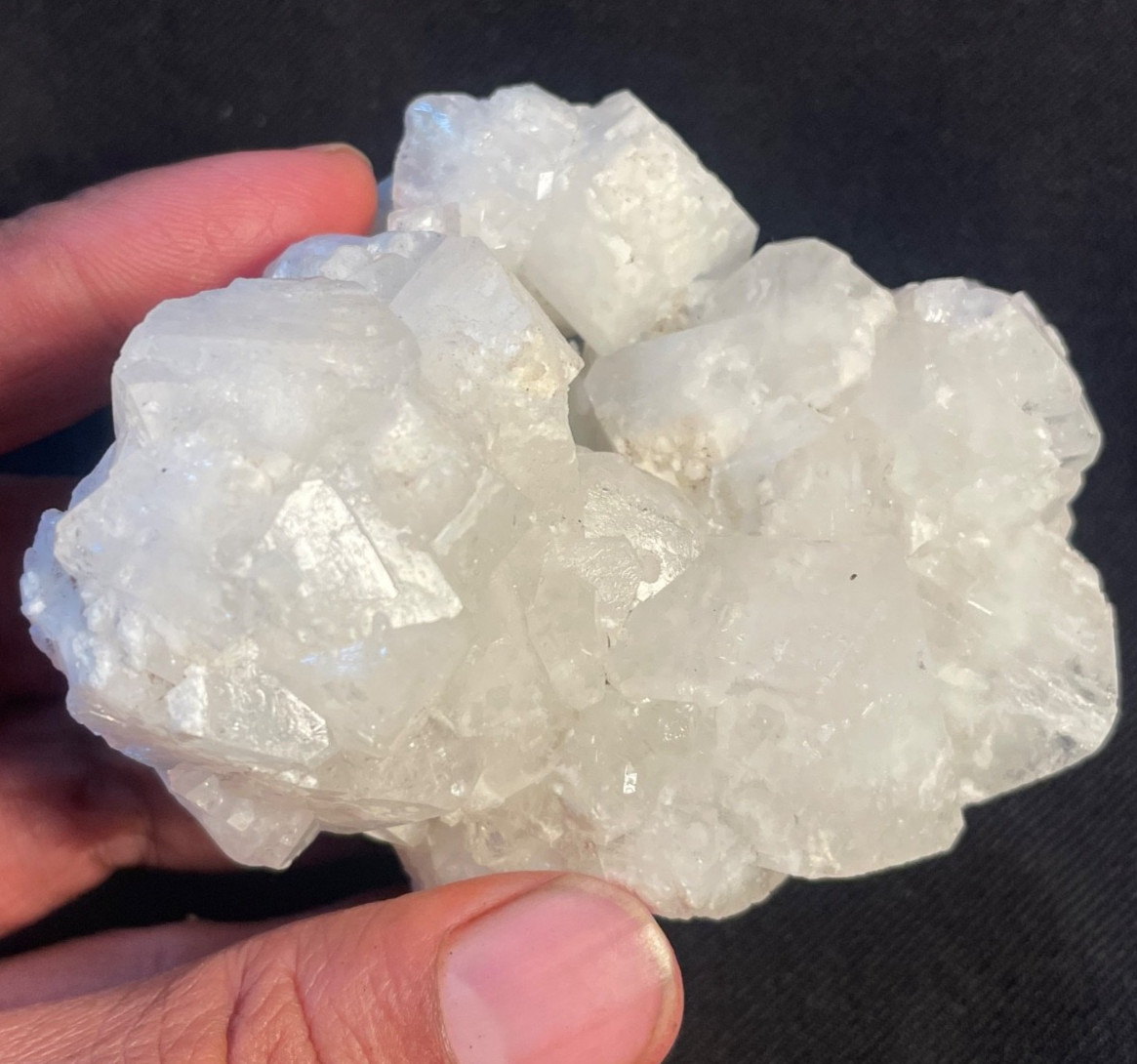 Stunning Apophyllite crystal cube in matrix specimen