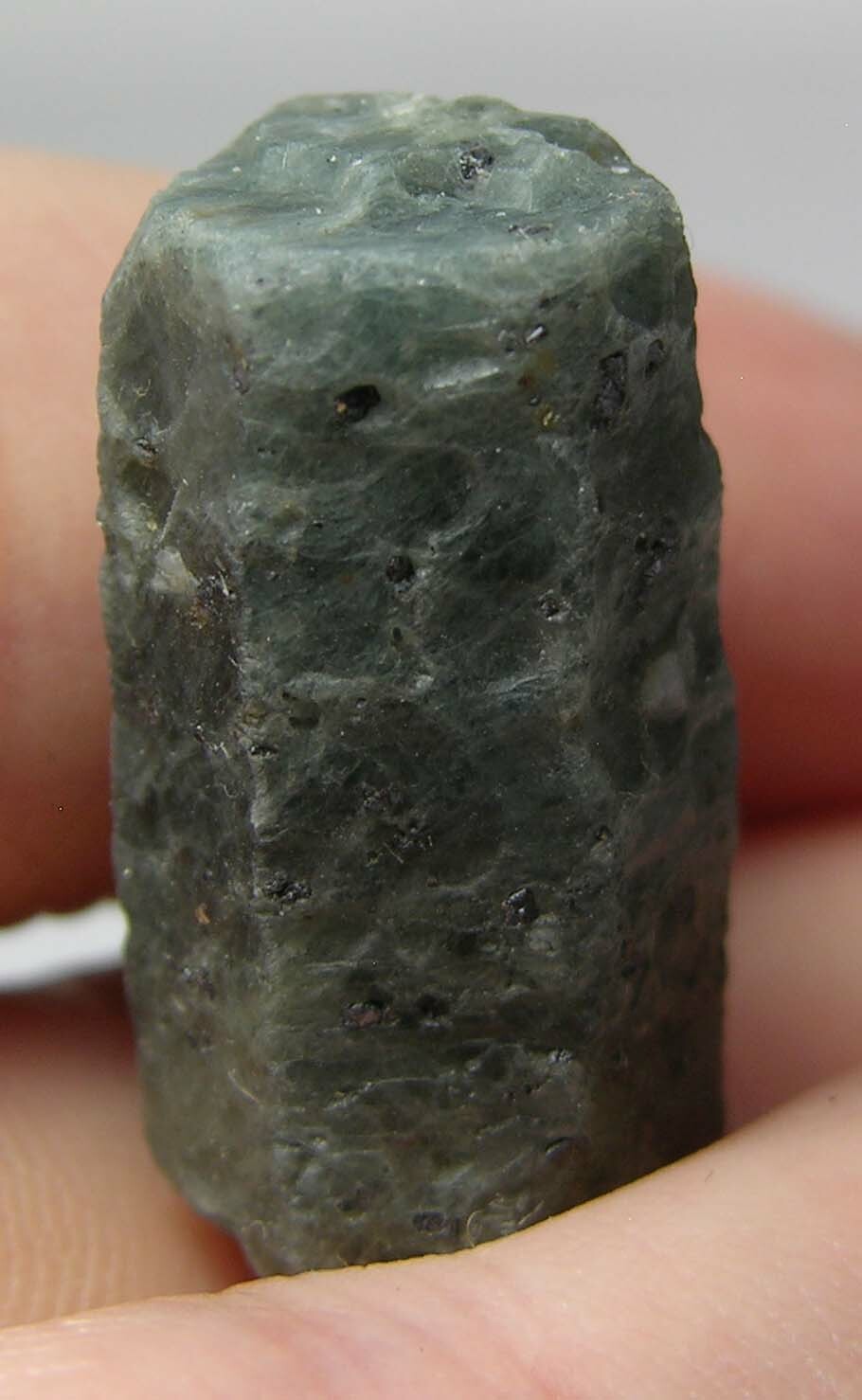 #19 Madagascar 45.00ct Natural Blue Corundum Sapphire Crystal Specimen 9g 23mm