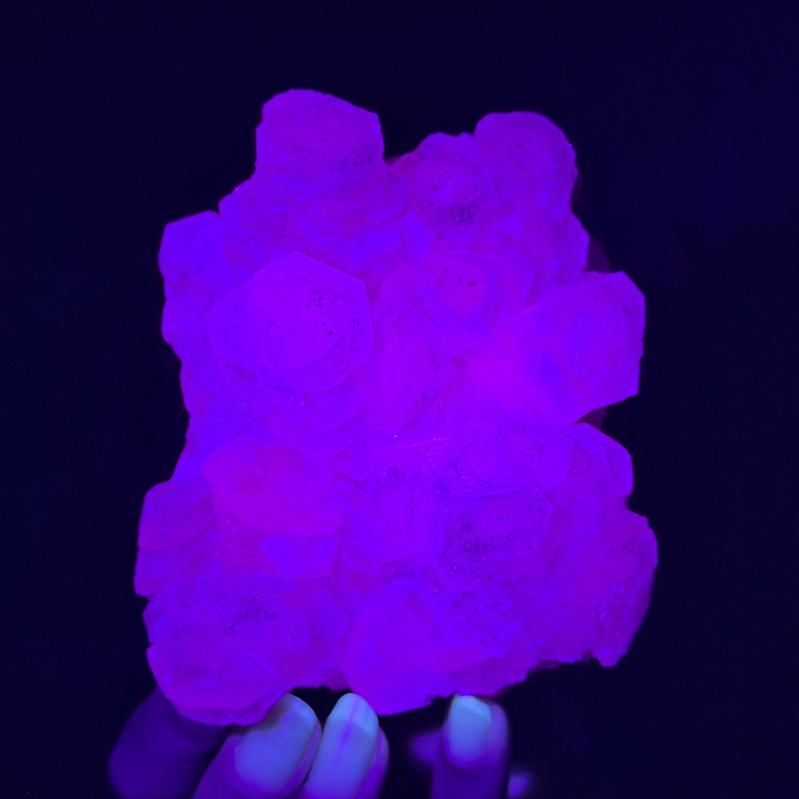 1.11LB Natural String of Copper Coins Calcite/Fluorescent Glow Under UV Light