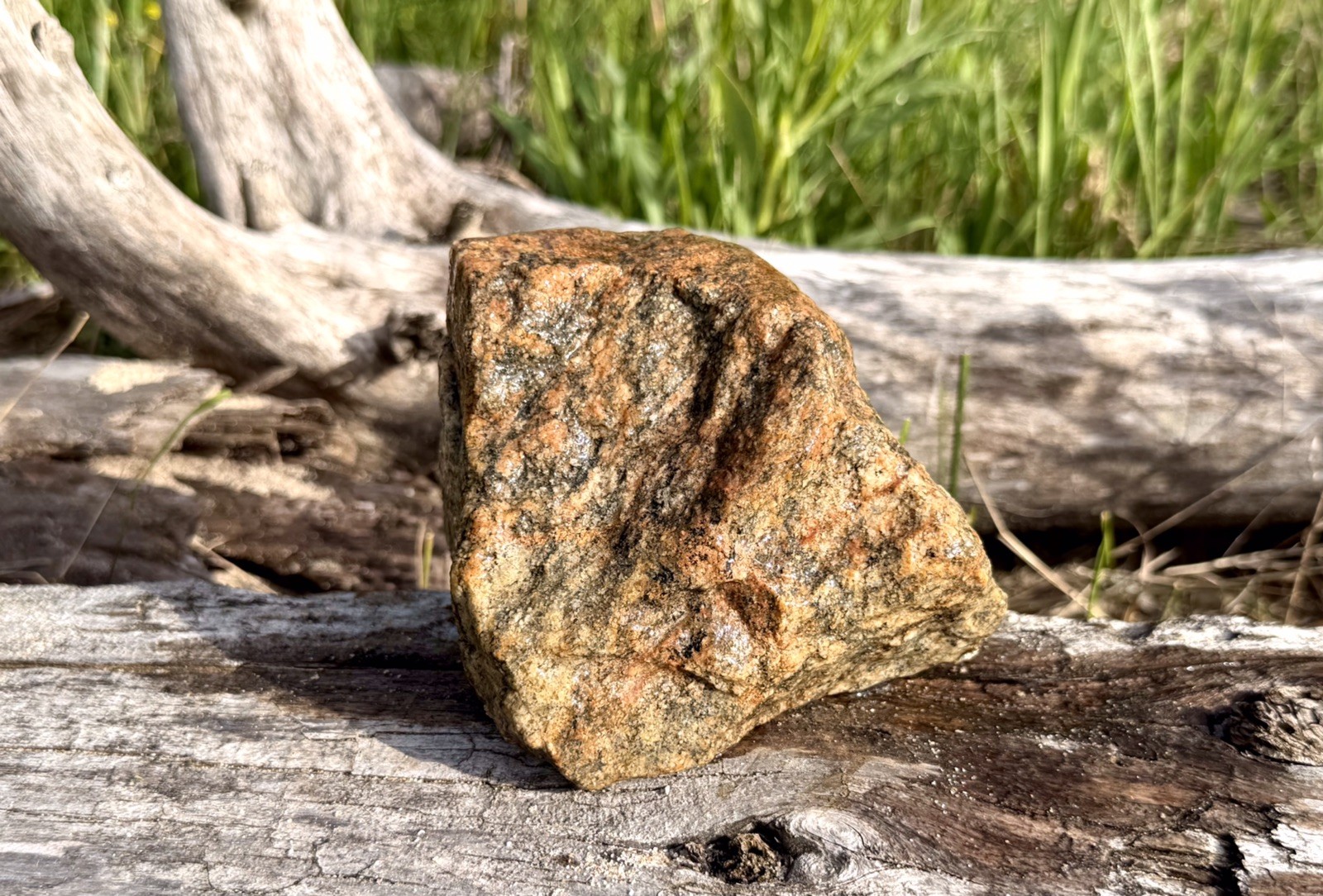Natural Lake Michigan Rock Speckled Granite With Pink Hue Large LOOK! 👀 2.7lb+