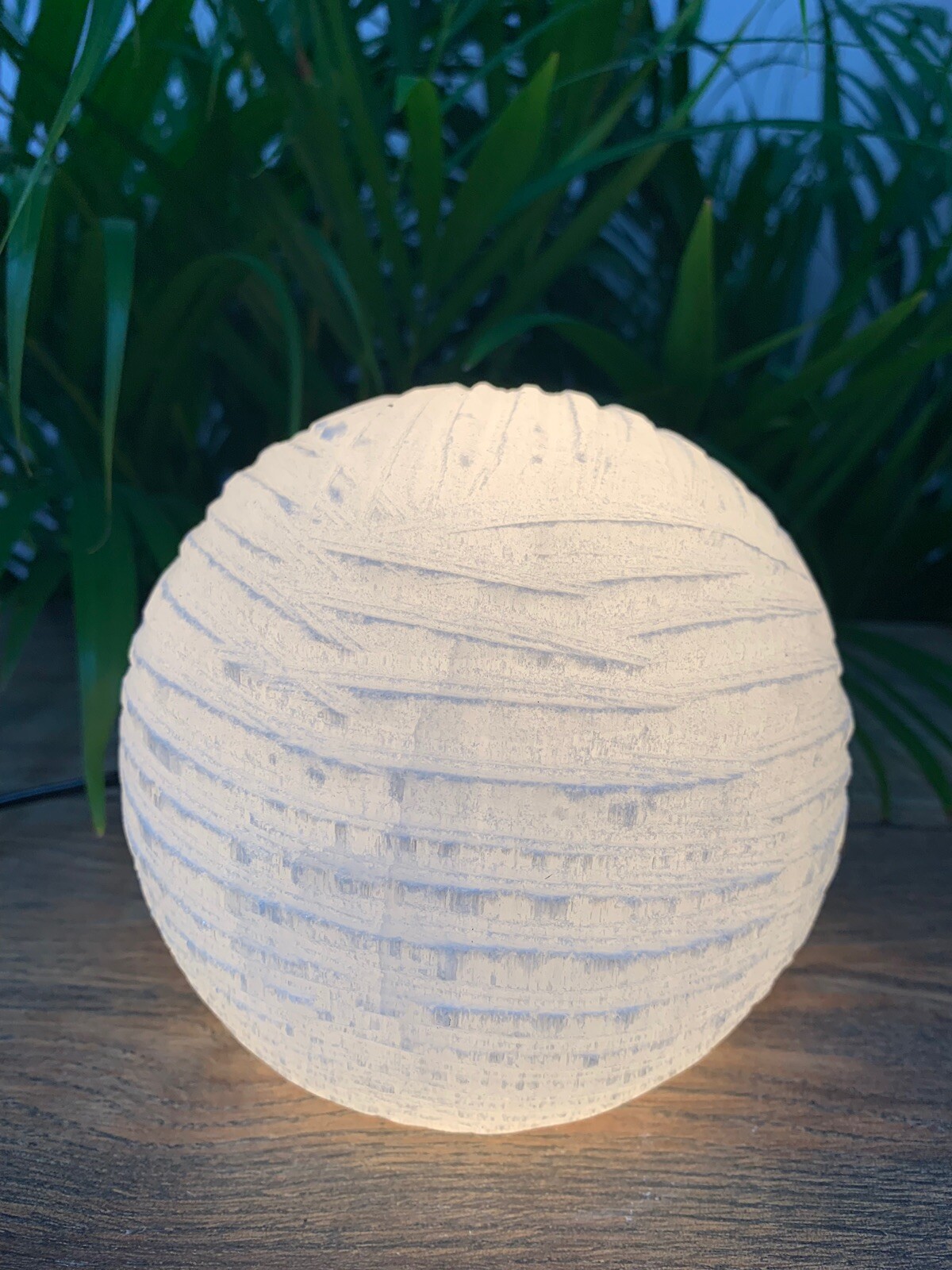 Selenite Lamp Selenite Sphere Lamp Crystal Ball Lamp Gemstone Lamp Snow Ball