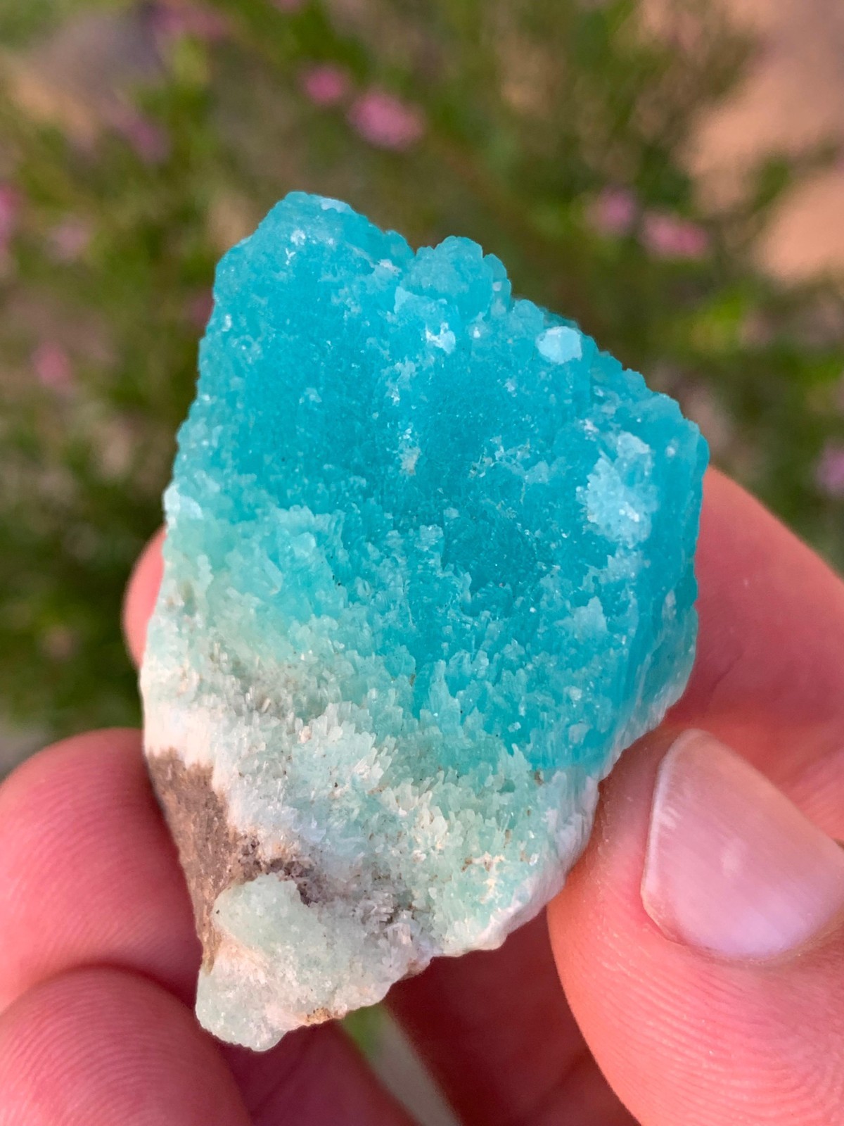Deep Blue Smithsonite Raw Crystal from Afghanistan / 35 Grams