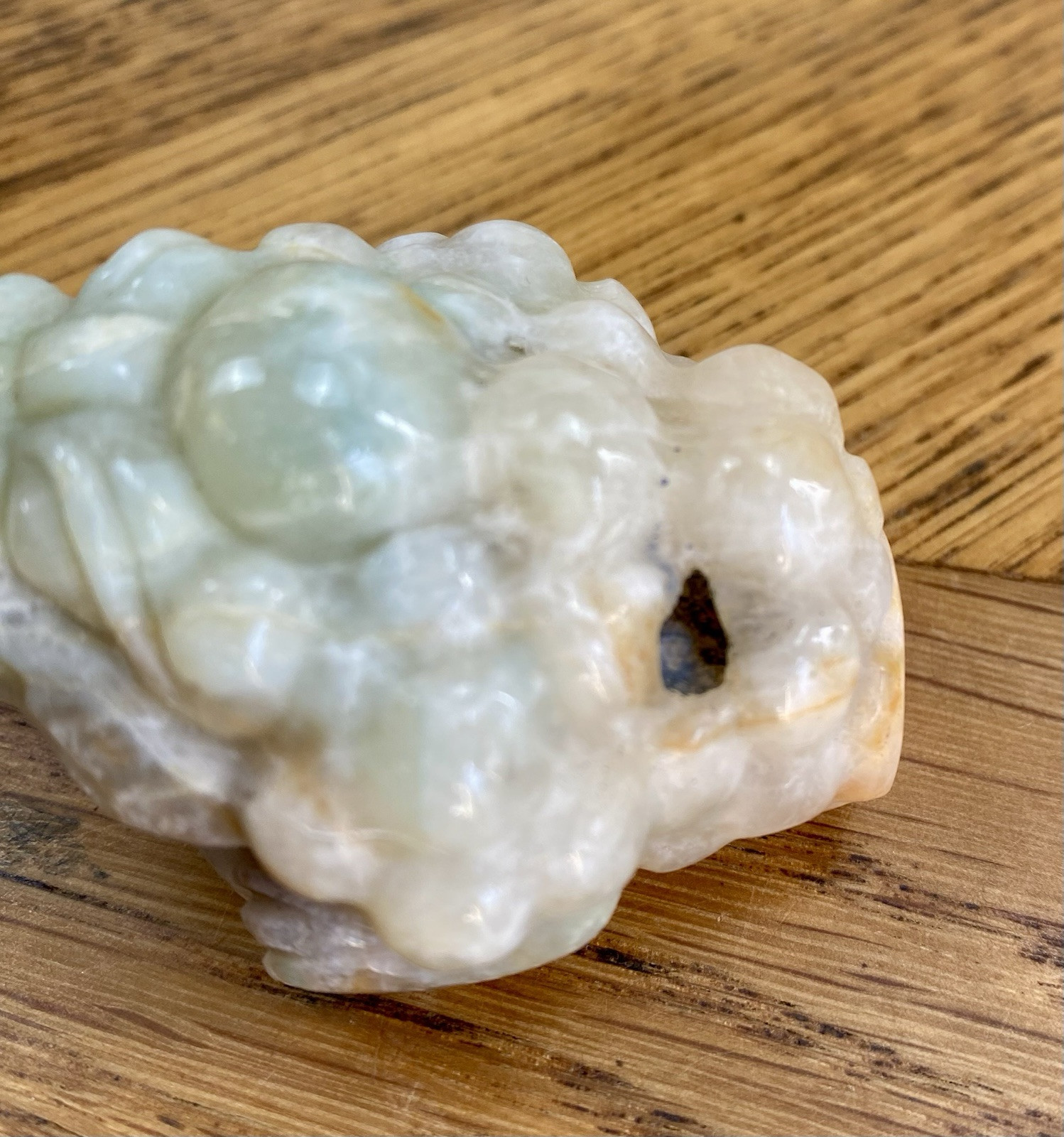 Crystal Caribbean Calcite 3 Leg Money Toad Frog Coin Shui Prosperity 103g (4)