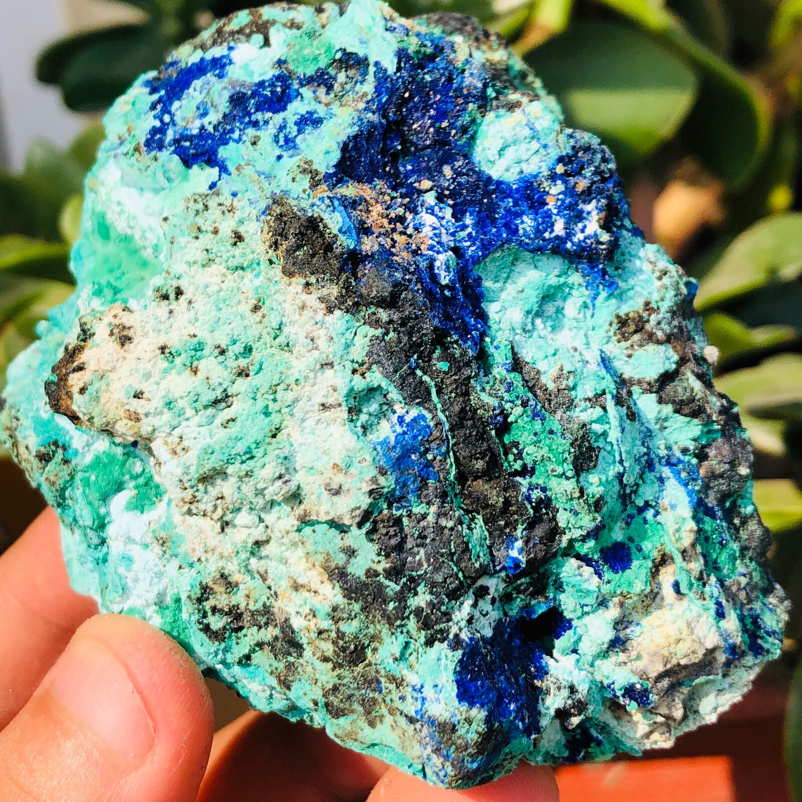 300g BEST NATURAL Azurite/Malachite crystal minerals specimens