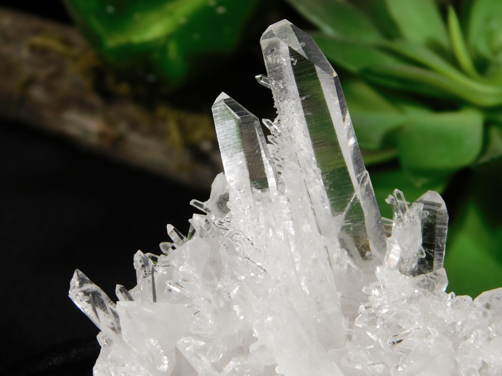 SUPER! TRANSLUCENT Quartz Crystal Cluster Collier Creek ARKANSAS 75.2gr