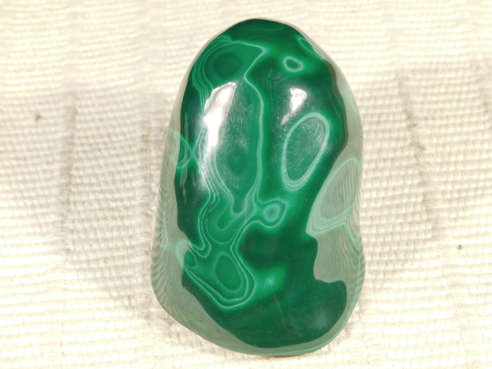 Big! Polished Deep GREEN Malachite STALACTITE or Stalagmite From the Congo 356gr