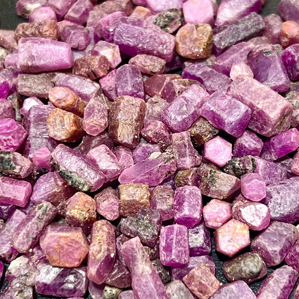 50/100g Natural Blue Sapphire / Ruby / Mix Lot Rough Loose Gemstone Precious