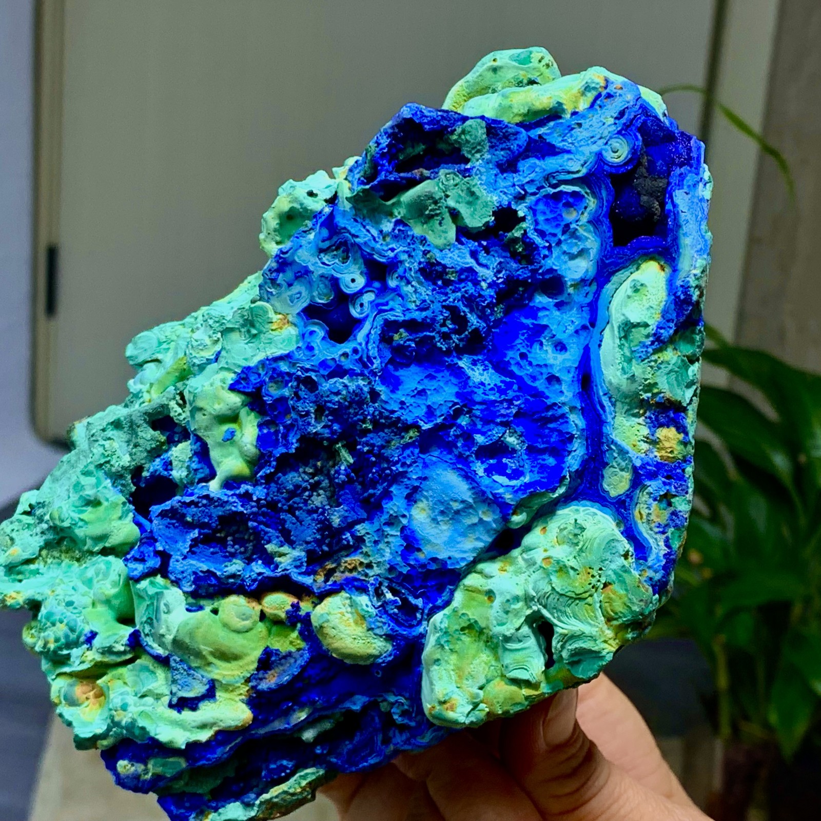 4.71LB Best Natural Azurite/Malachite raw Crystal Mineral Specimen