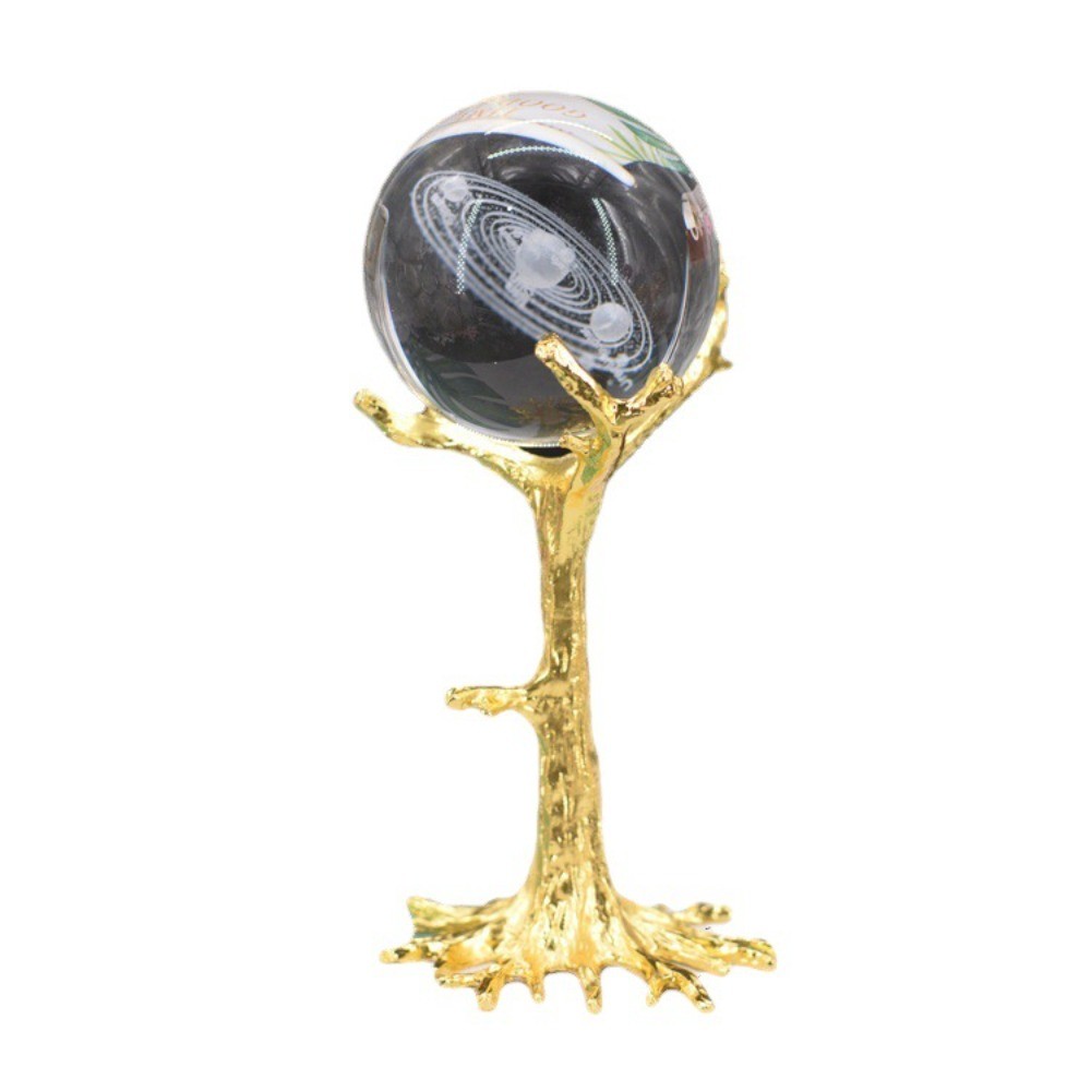 Tree Root Metal Crystal Ball Stand Display Holder Crystal Sphere Base Decor