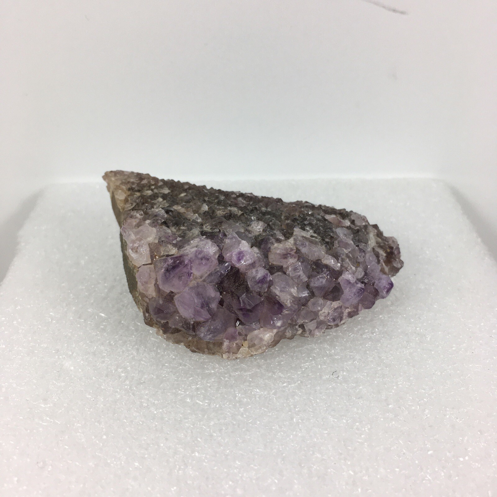 Light Pale Purple Crystal Cluster Geode Rock Quartz 3.6 Ounces 3″ x 2″ Stands Up