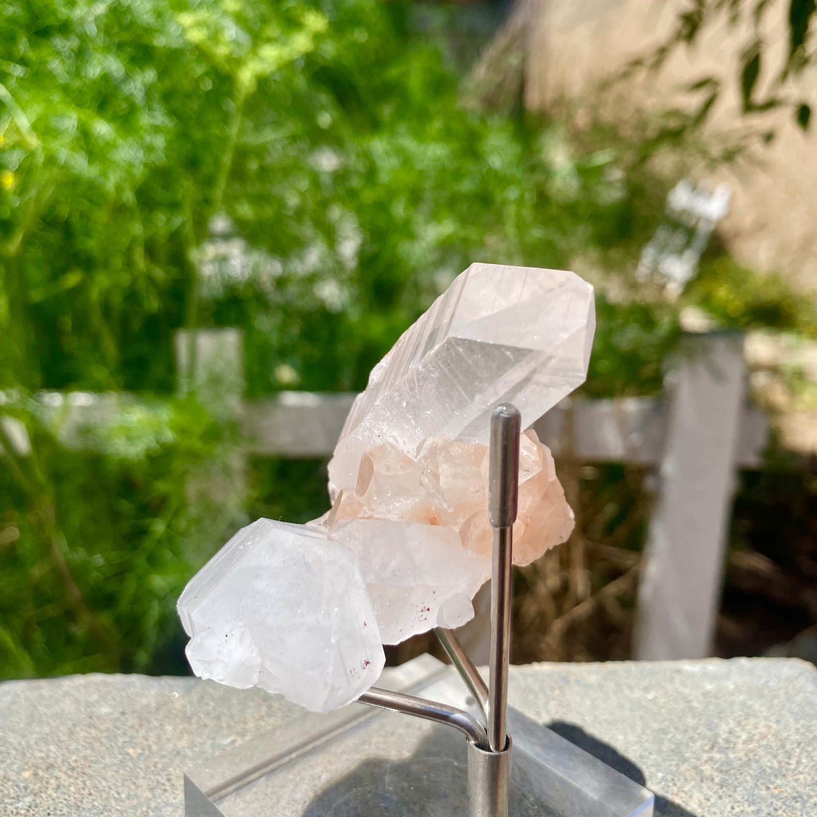 91G Natural Clear White Crystal Quartz Cluster Energy Healing Specimen