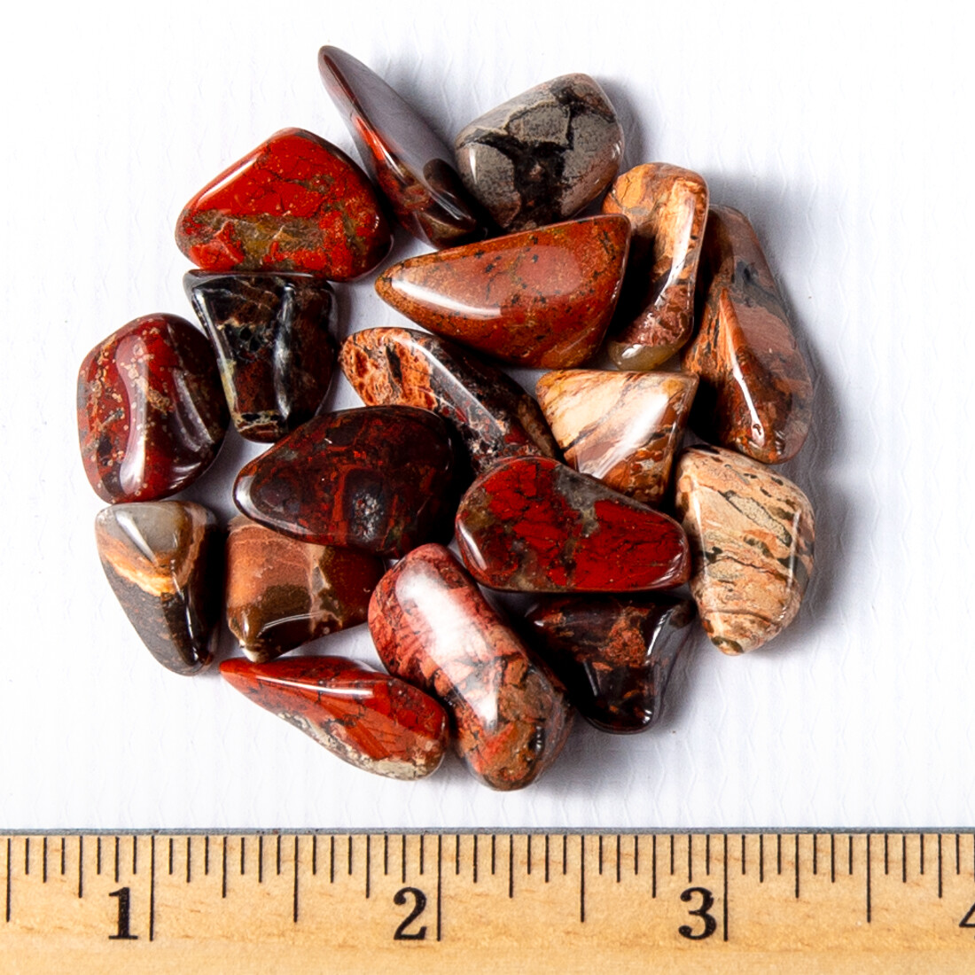 50g Tumbled Brecciated Jasper Gemstone Crystals 20-35 Stones Gem Rock Specimens