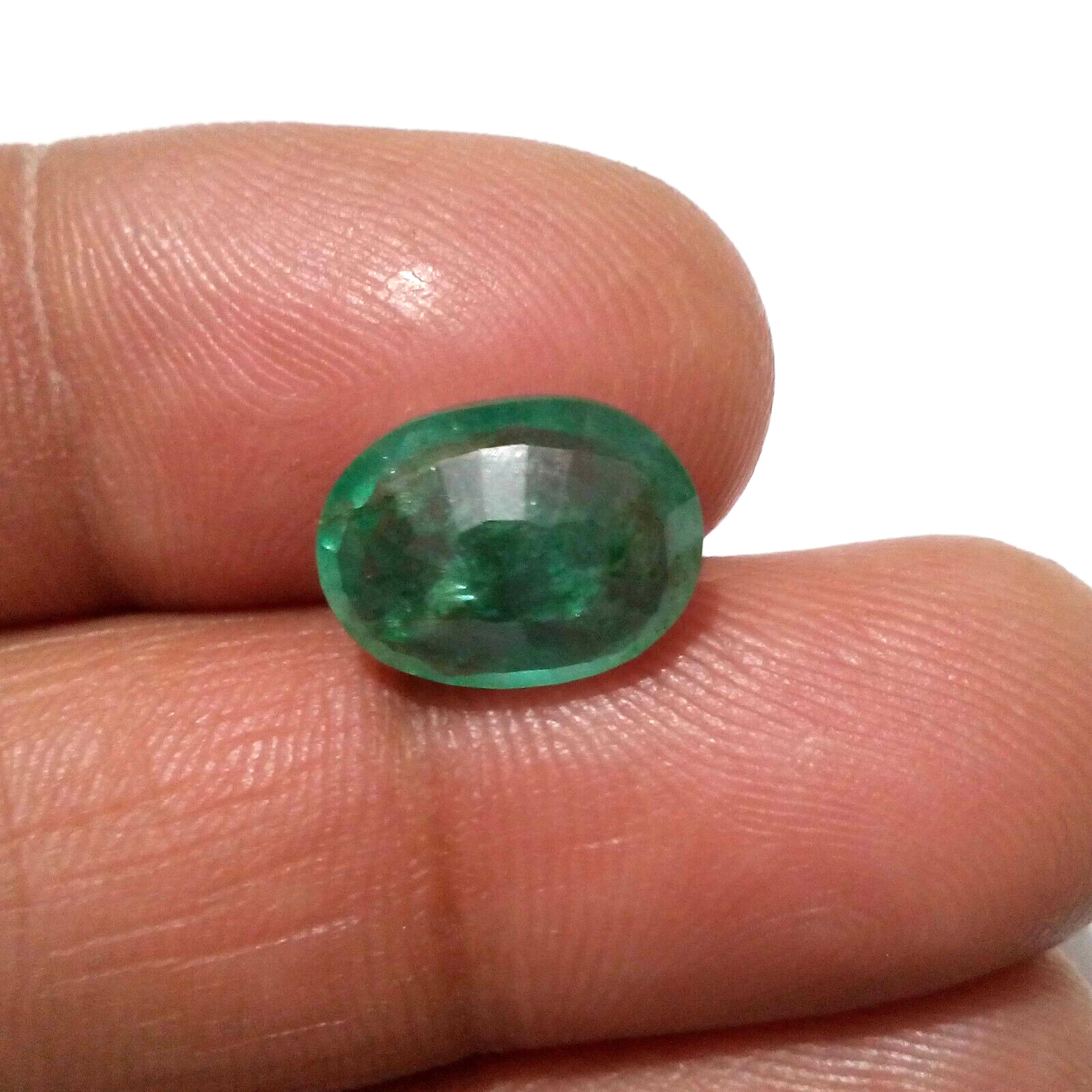 High Quality A+ Zambian Emerald Oval Shape 4.50 Crt Green Faceted Loose Gemstone