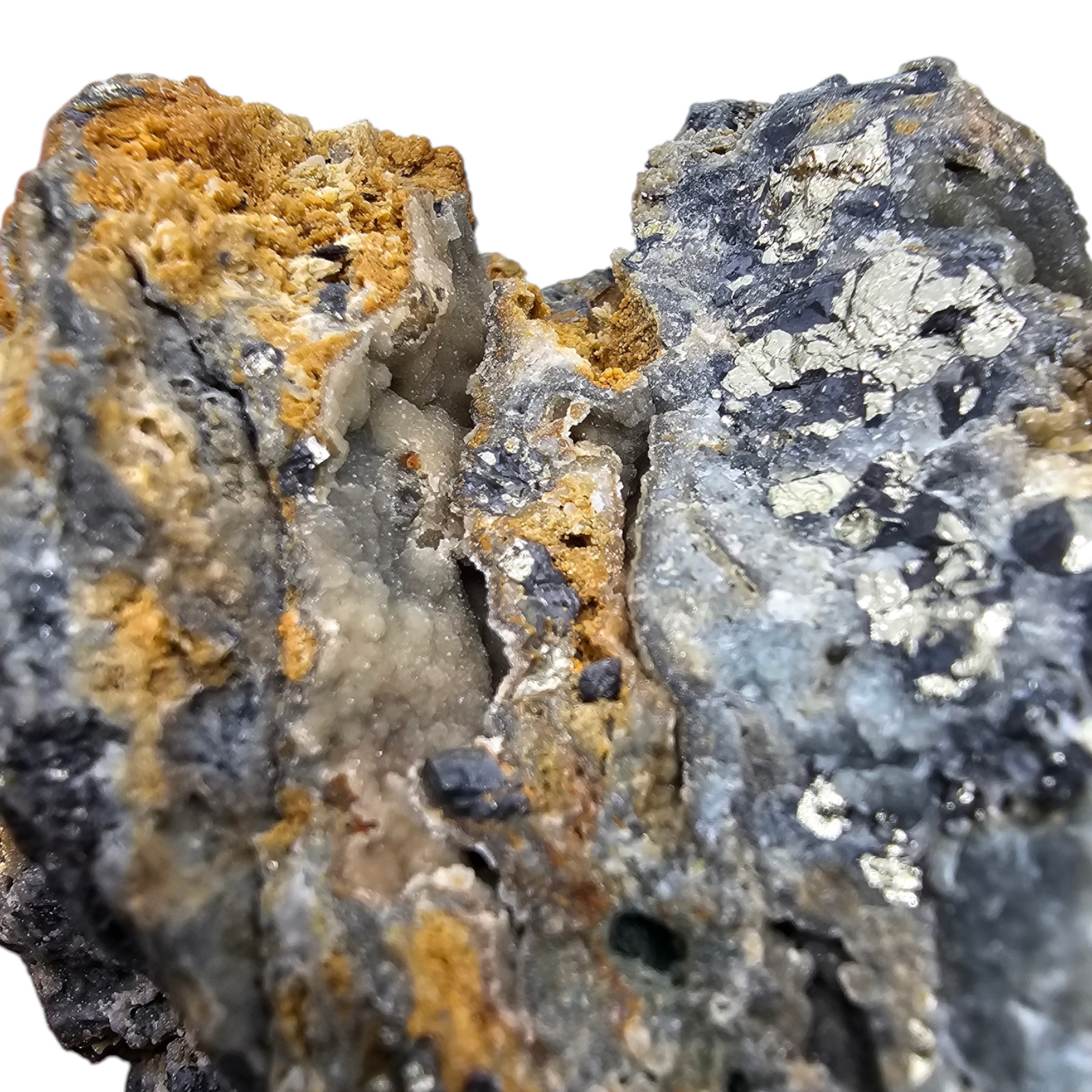2.1 Lbs Smithsonite Mineral Specimen with Pyrite – 962 g 9x6x8 cm Ojuela Mine