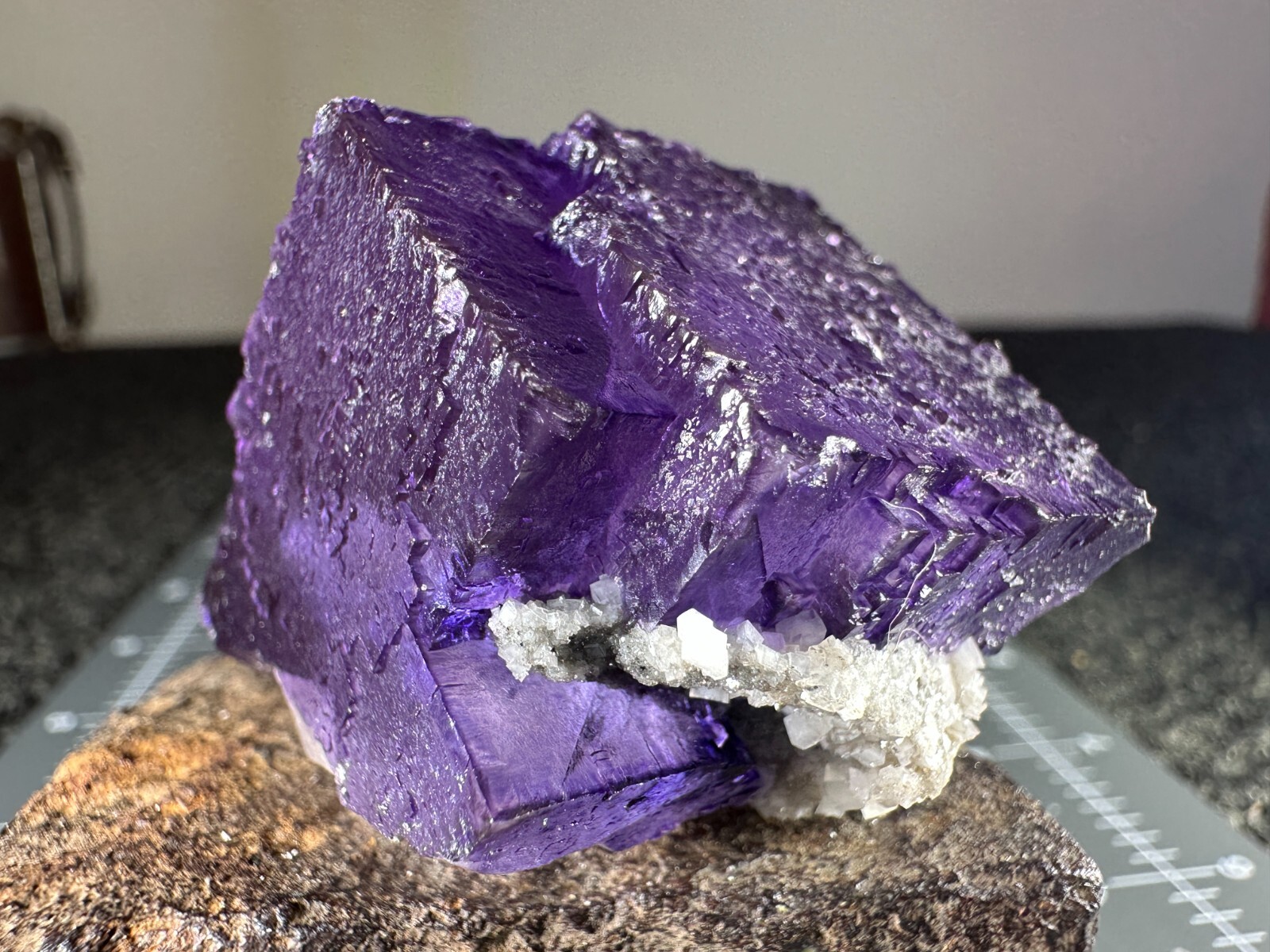 ➤Natural 1-1/4 Inch Cube PURPLE FLUORITE CRYSTAL Cave In Rock Illinois VIDEO➤032