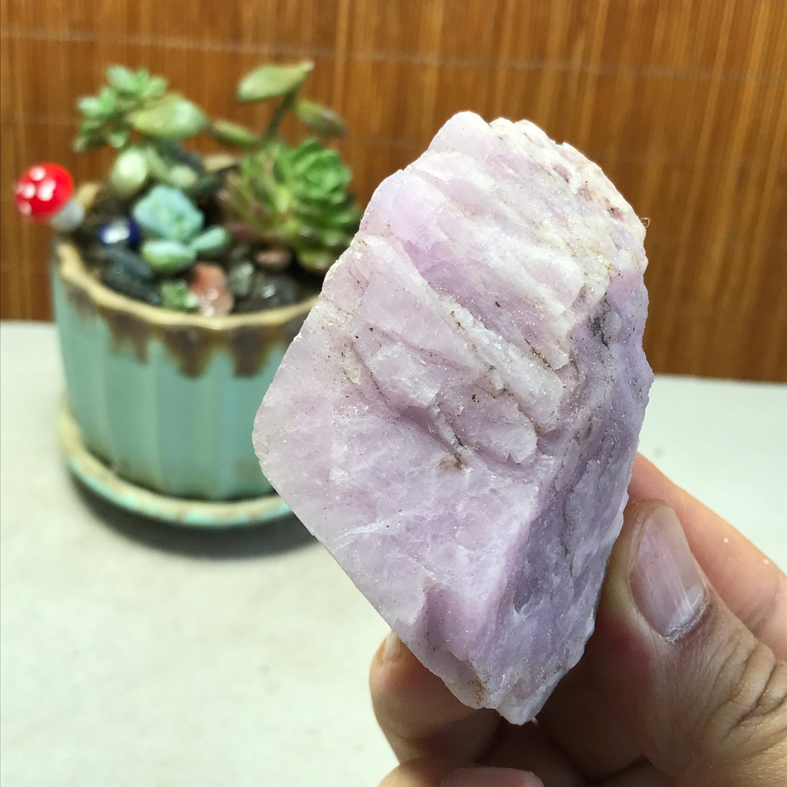 77-48-35mm NATURAL ROUGH KUNZITE PINK SPODUMENE CRYSTALS 150g A5344