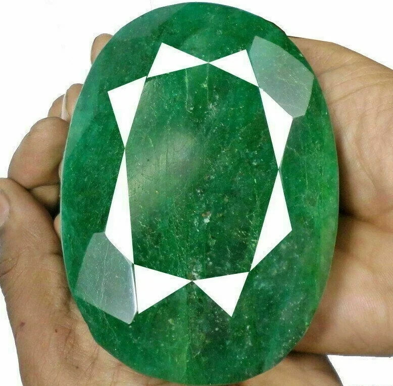 Fast Shipping 3000Ct Natural Green Emerald Museum Size Rare Earth Mind Gemstone