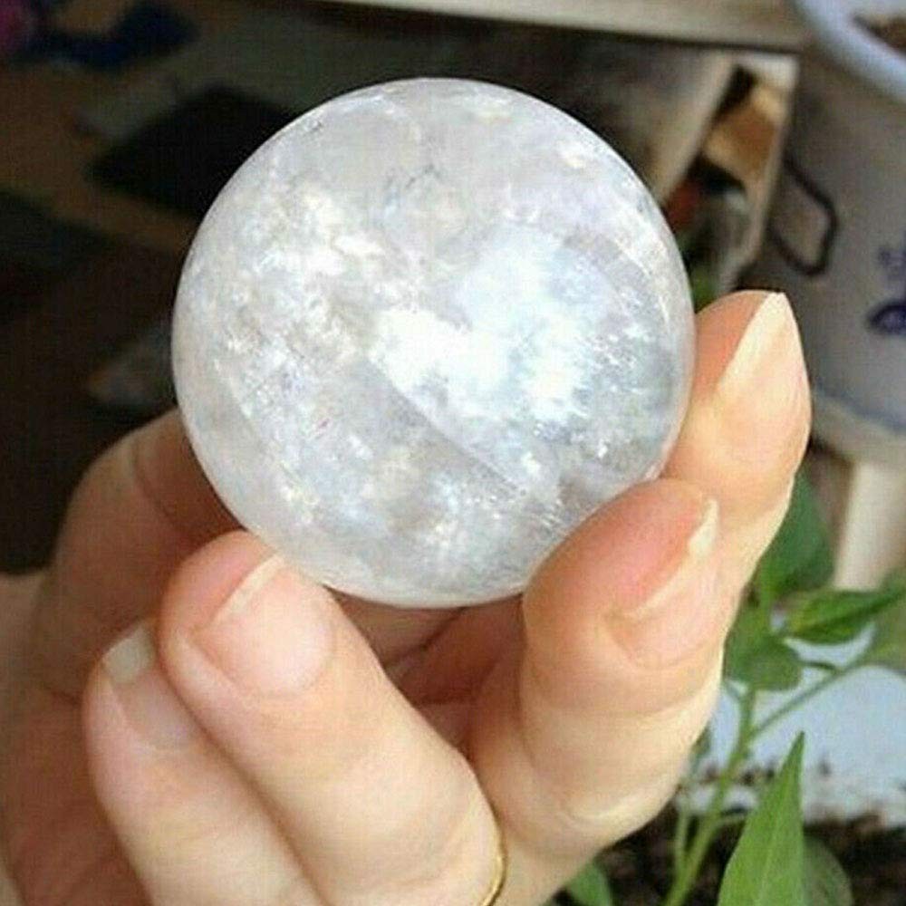 Wixine 1Pcs 35-40Mm Rare Clear Natural Rainbow Large Quartz Crystal Sphere Ball