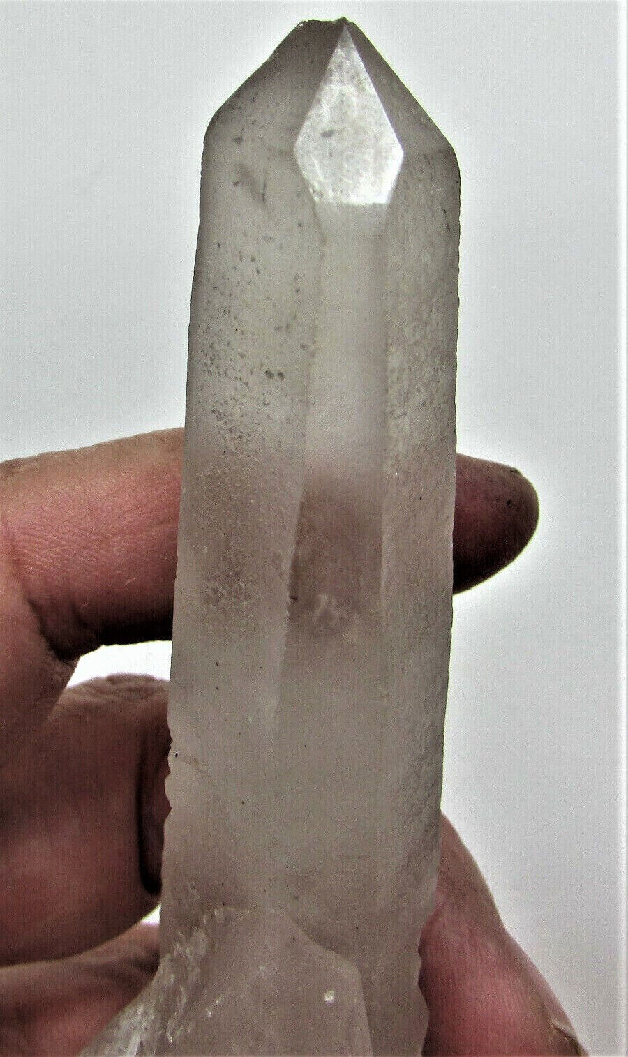 134.9 RARE Inner Mongolian Laser Quartz Crystal Penetrator & Cross formation