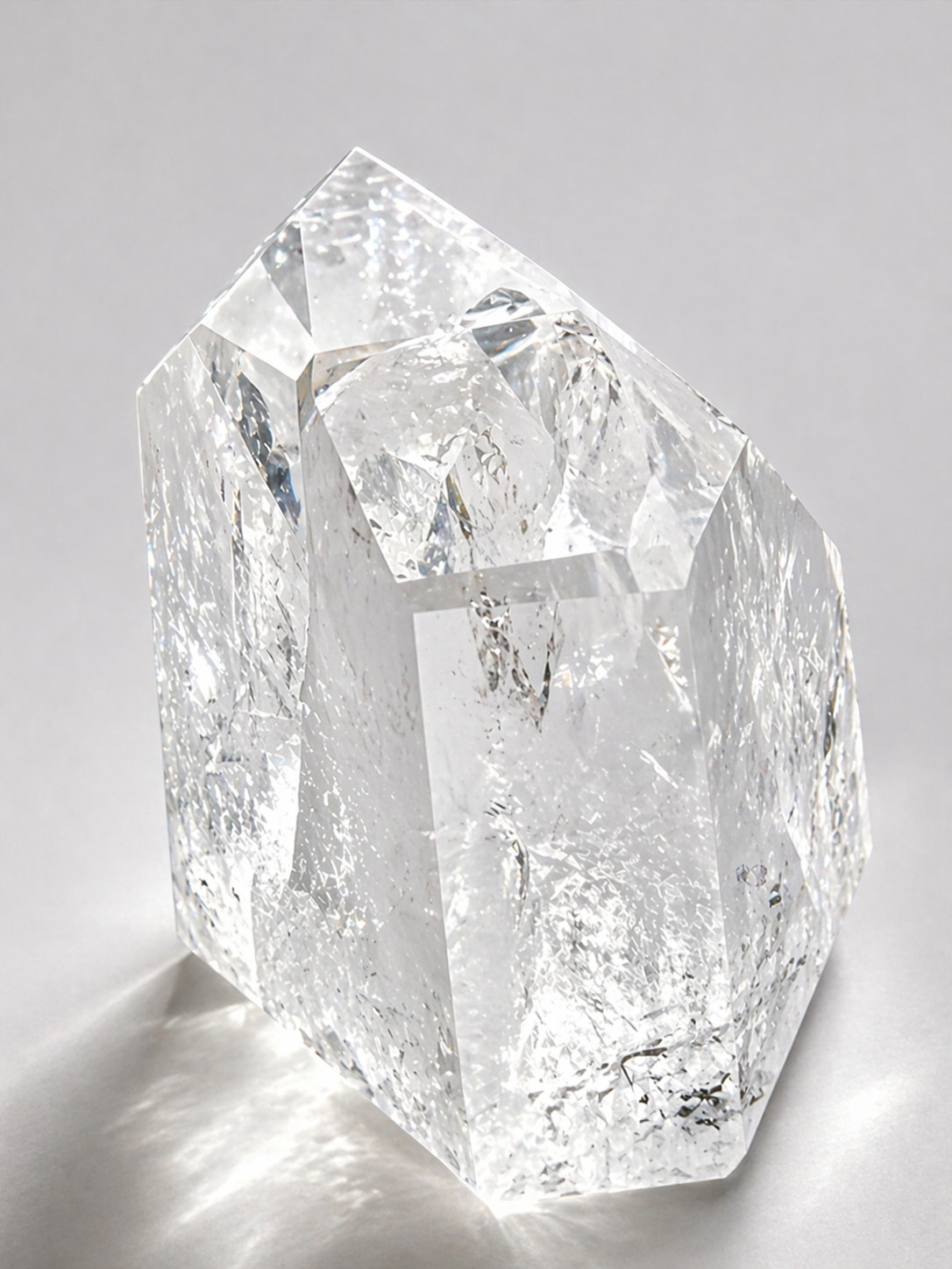 CASA Blessing Crystal Clear Quartz Tower 7 Sided Heptagon Healing Energy Decor