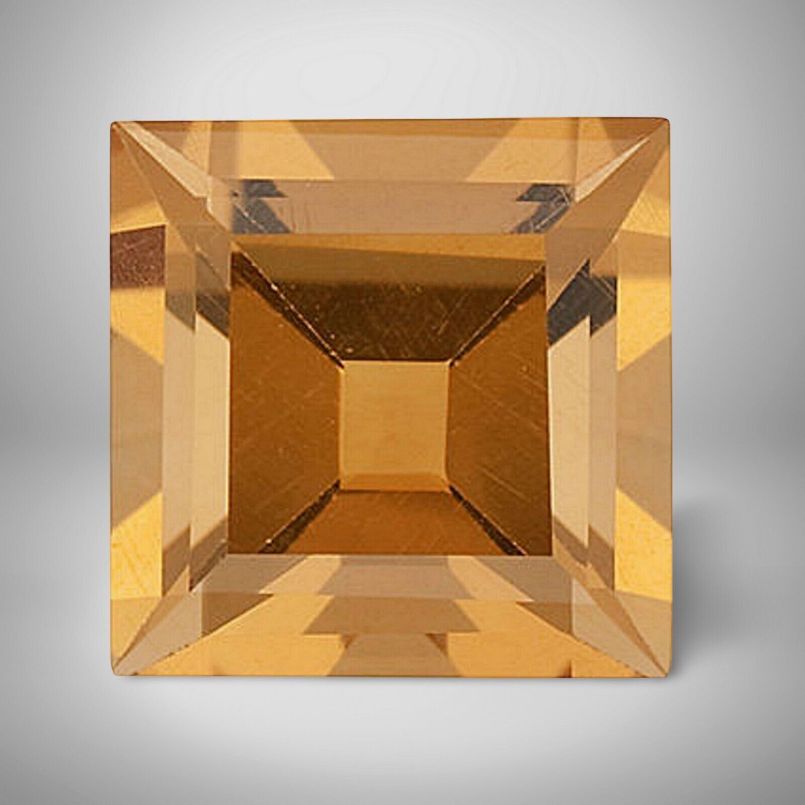 Citrine Square Cut Gemstone 0.20 Cts – 4 mm Lustrous Precious Jewelry Gem